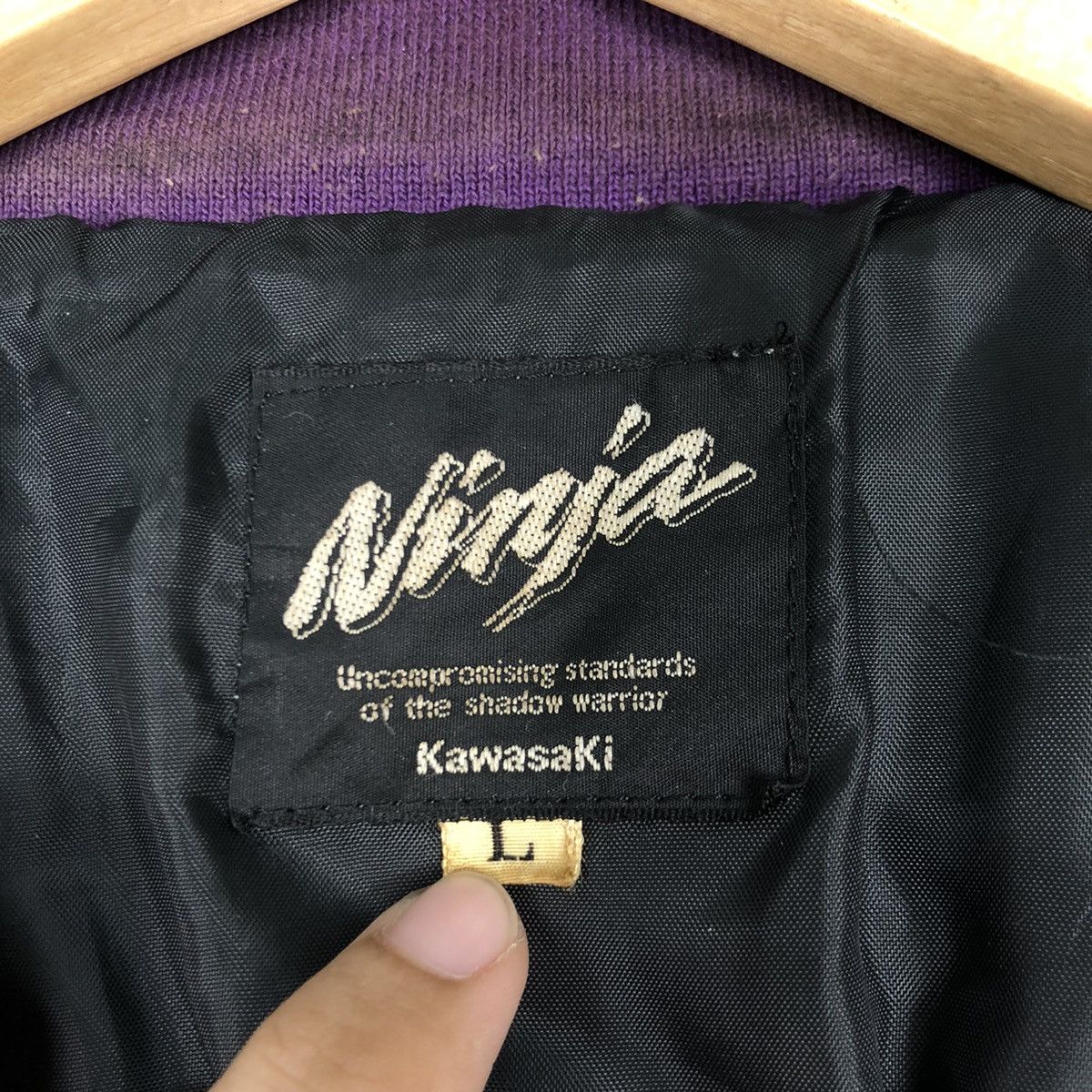 Other Vintage Kawasaki Ninja Bomber Jacket Size US M / EU 48-50 / 2 - 15 Thumbnail