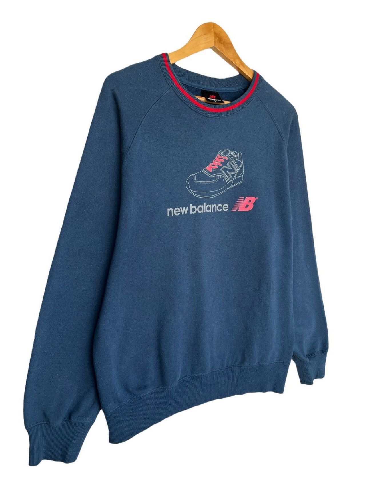 New Balance Vintage Y2K New Balance Sweatshirt New Balance Crewneck Size US M / EU 48-50 / 2 - 2 Thumbnail