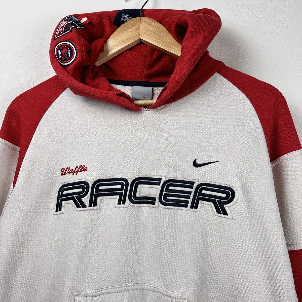 Nike Vintage Hoodie Nike Racer Big Logo Haft 90s Nba Sportswear Size US L / EU 52-54 / 3 - 3 Thumbnail
