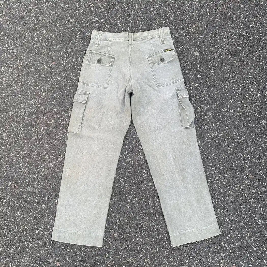 Japanese Brand VINTAGE CAPITAN TROUSERS DUCK CANVAS UTILITY FADED CARGO W27 Size US 27 - 7 Thumbnail