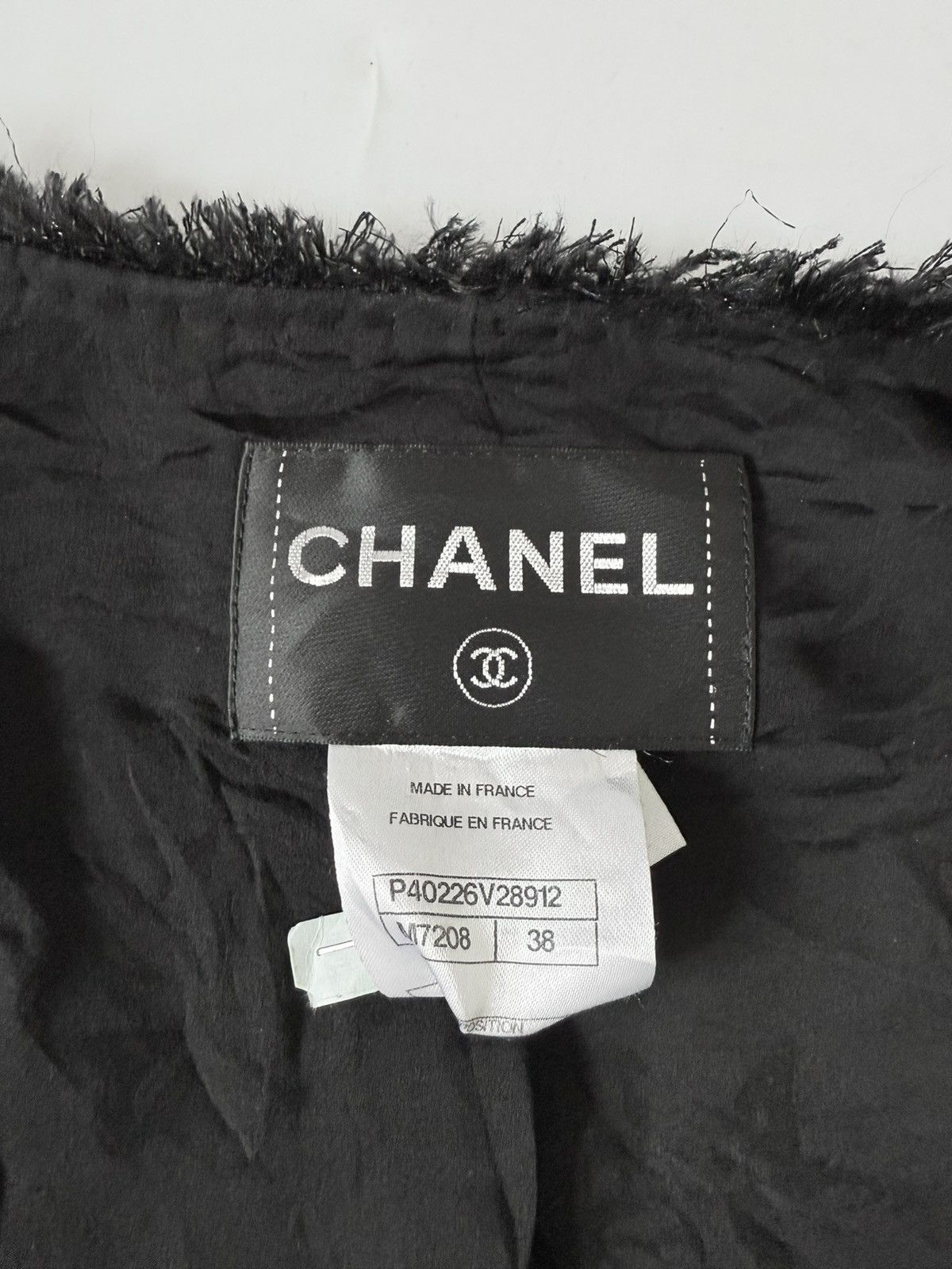 Chanel Chanel 2011 Cruise Collection Black Tweed Cropped Jacket Size S / US 4 / IT 40 - 8 Thumbnail