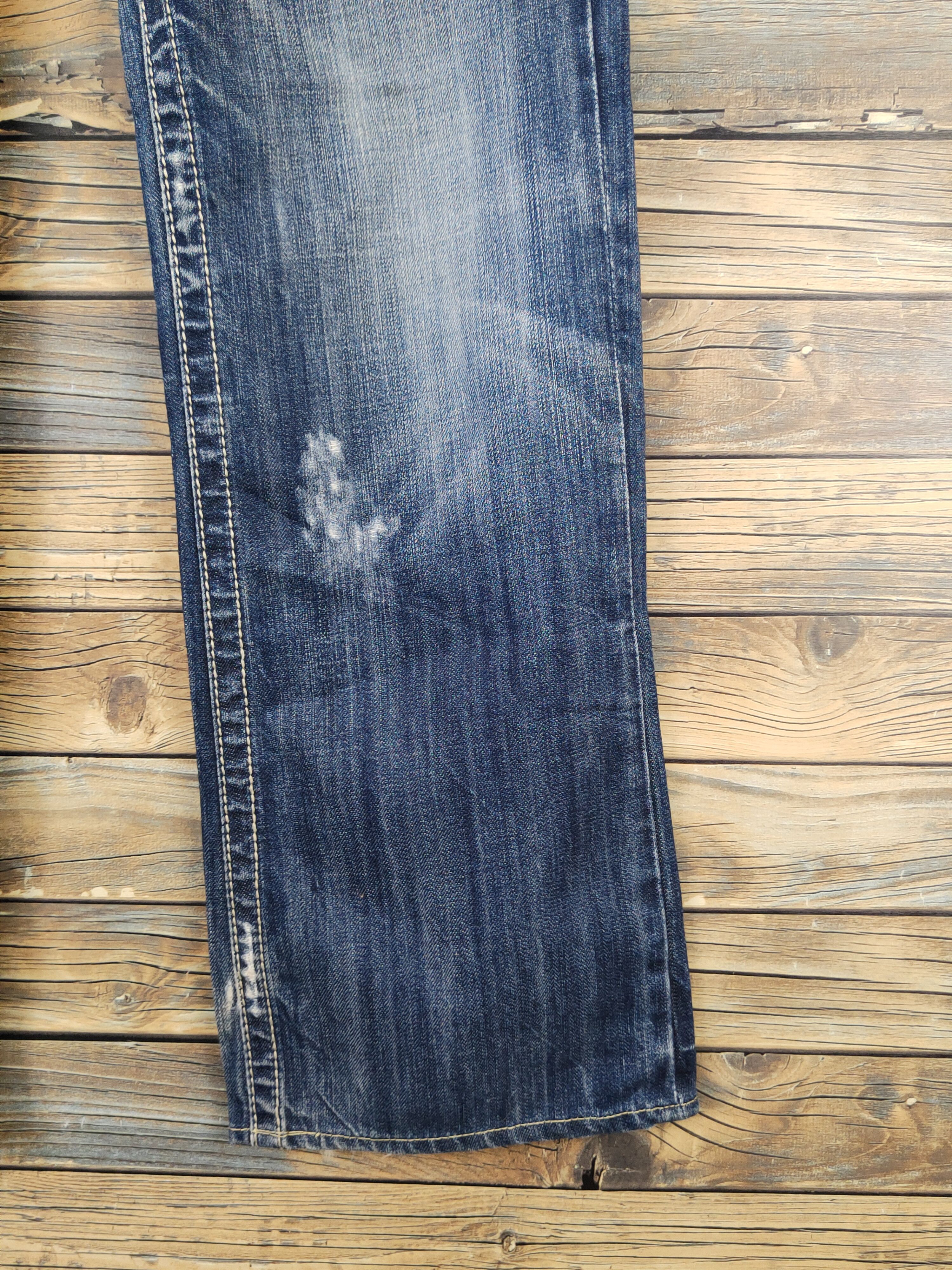 Mek Denim Mek Denim Dark Blue Distressed Ripped Jeans #W1700 Size 30" / US 8 / IT 44 - 6 Thumbnail