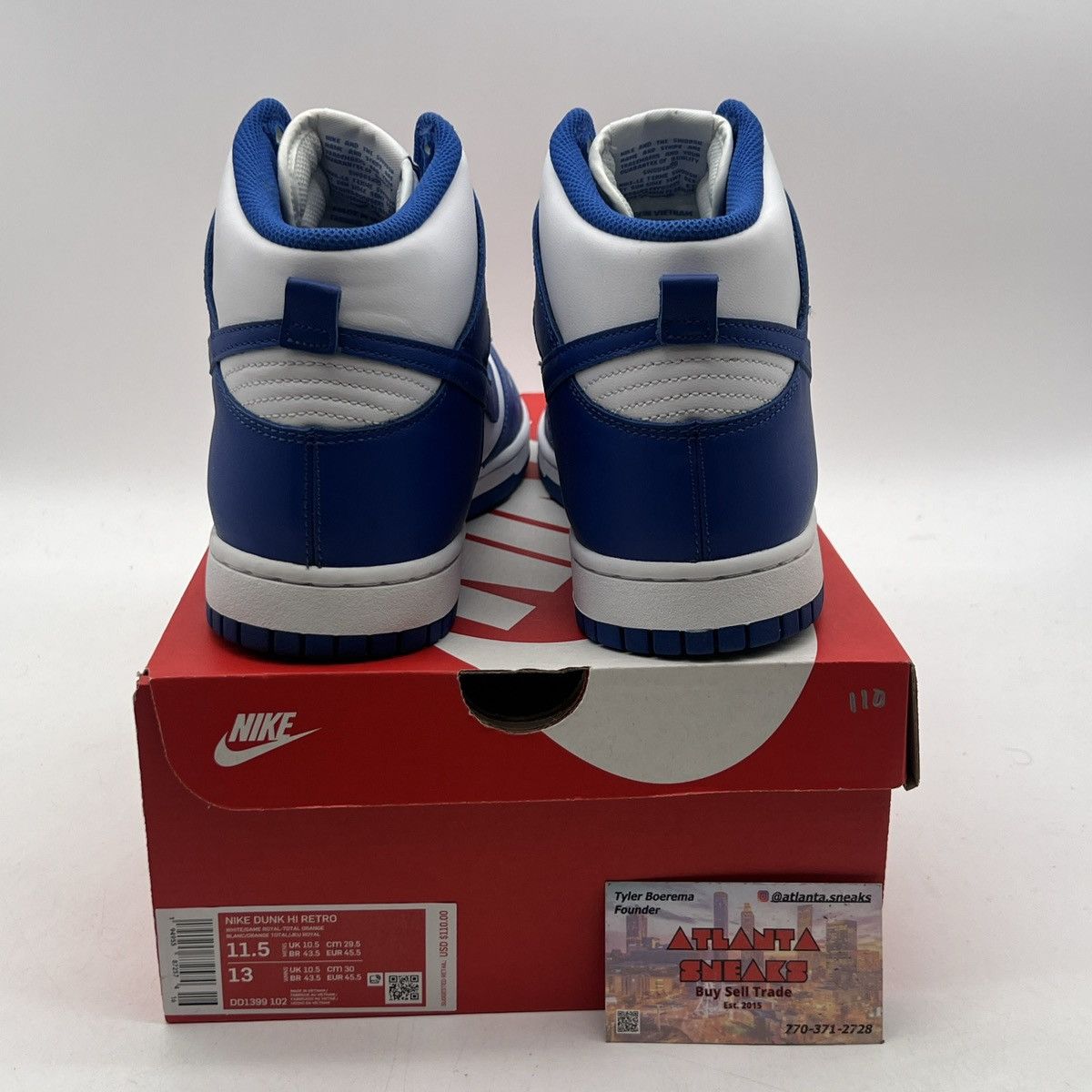Nike Nike dunk high Kentucky Size US 11.5 / EU 44-45 - 3 Thumbnail