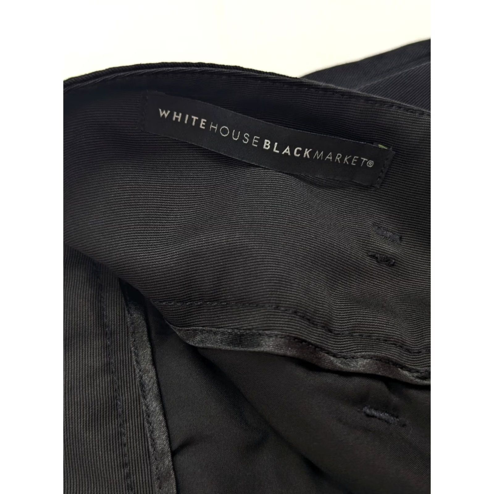 White House Black Market VINTAGE? No — White House Black Market The Wide Leg Capri Pants Women 8 Black w Belt 29x25 Capri Wide-Leg Adults Women Size 30" / US 8 / IT 44 - 7 Thumbnail