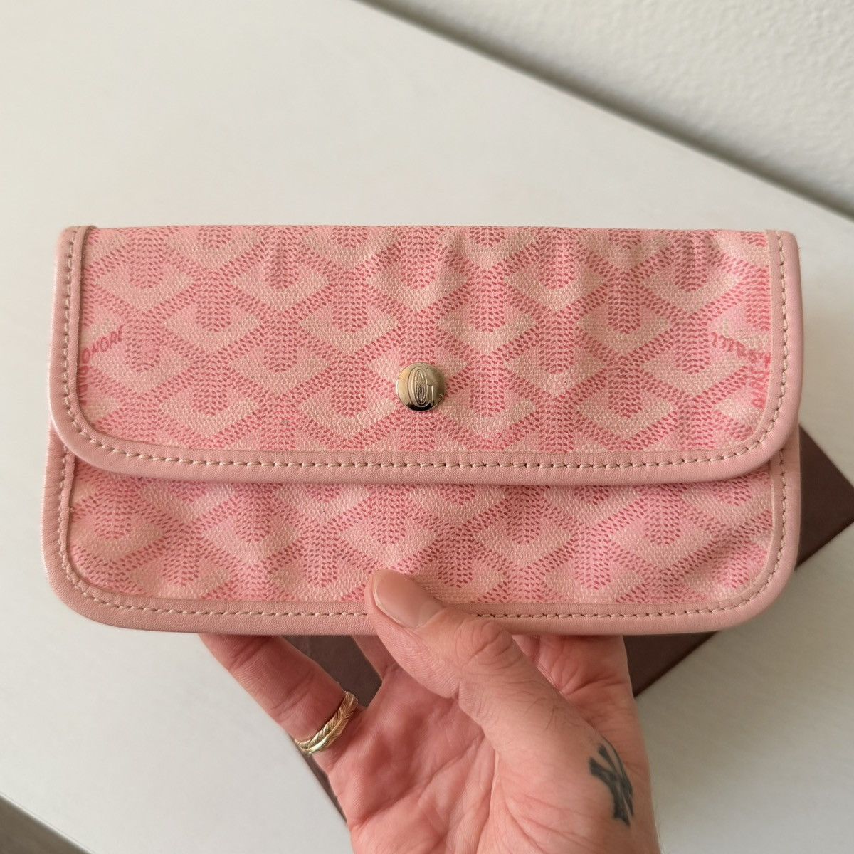 Goyard Goyard Pink Wallet RARE Sakura Pearl Japan Exclusive Pouch Size ONE SIZE - 2 Thumbnail