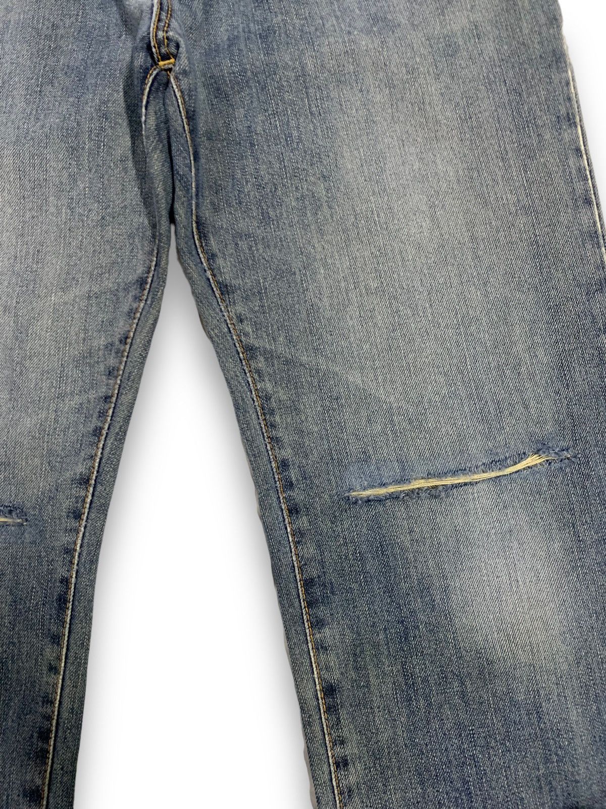 Edwin Vintage Edwin 404 Straight Leg Distressed Grunge Jeans Size US 31 - 7 Thumbnail
