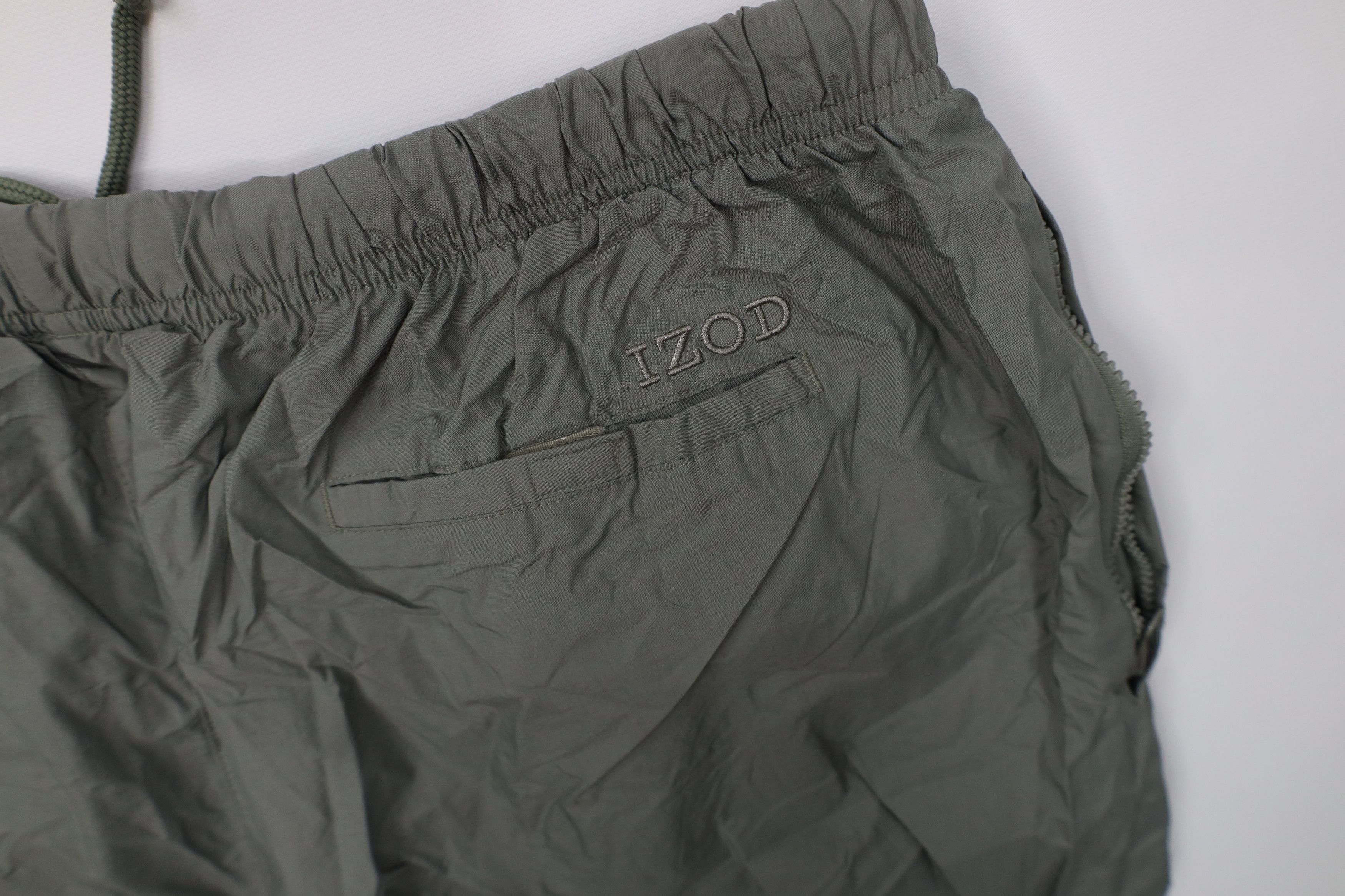 Izod Vintage 90s Y2K Izod Golf Packable Wide Leg Rain Pants Green Size US 40 / EU 56 - 14 Thumbnail
