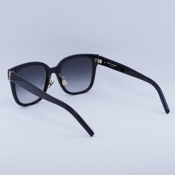 Saint Laurent Paris Saint Laurent SLM105/F 002 Sunglasses Black Square Frame Size ONE SIZE - 8 Thumbnail