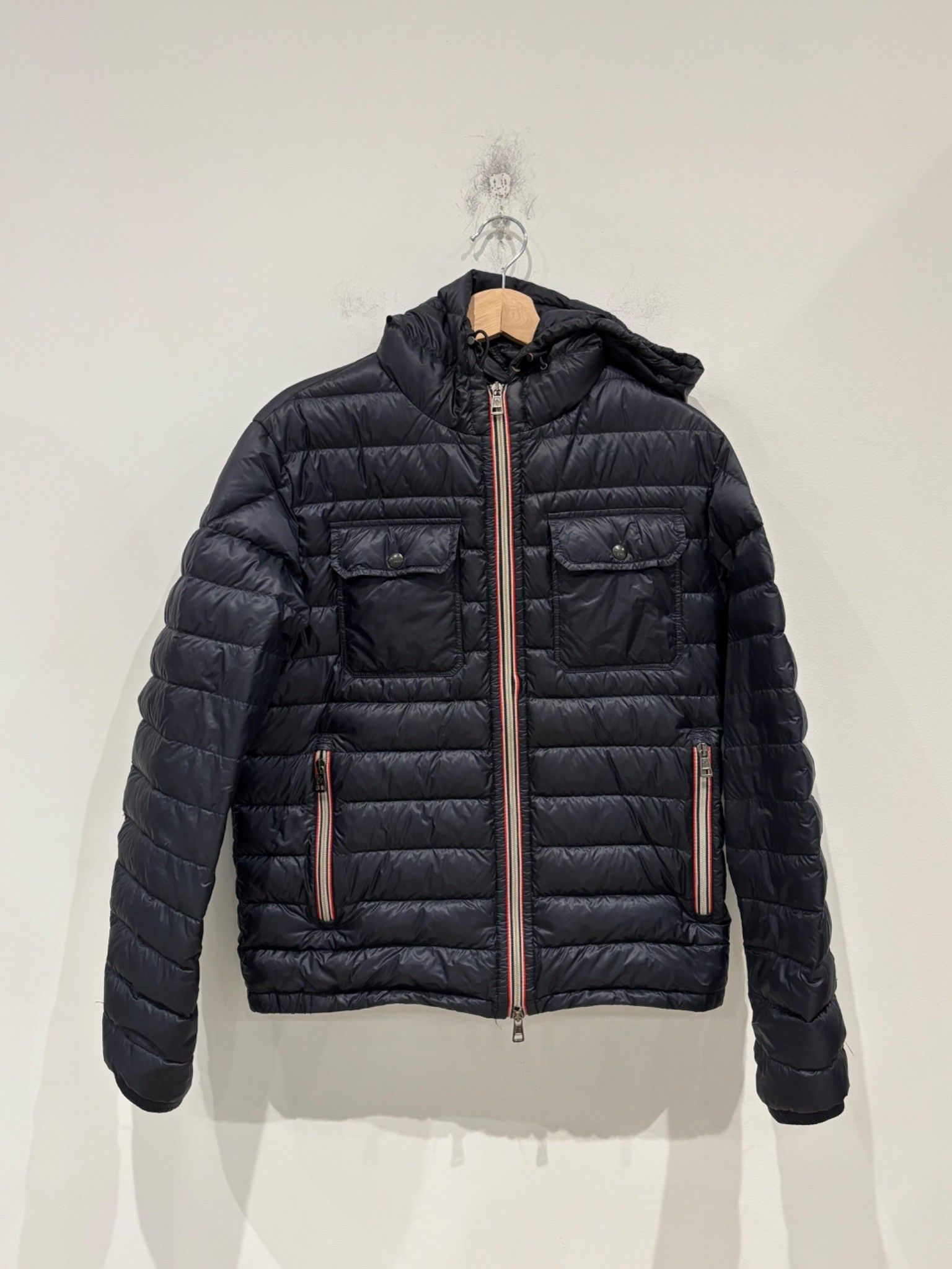 Moncler Moncler Navy Douret Hooded Down Puffer Jacket Size US XS / EU 42 / 0 - 1 Thumbnail