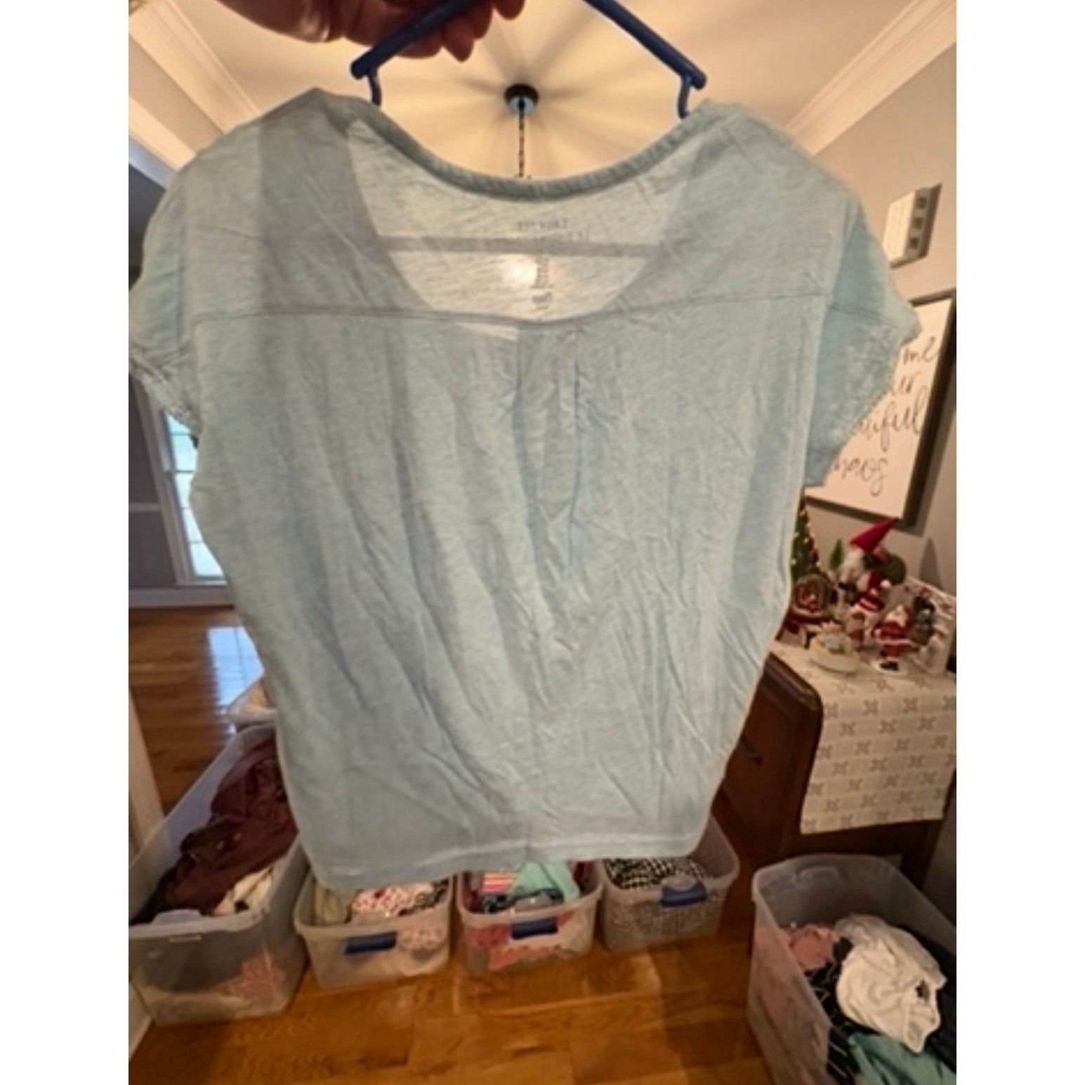 Banana Republic Gap Easy Tee Light Blue Short Sleeve Top Women’s XS (0–2) Size XS / US 0-2 / IT 36-38 - 4 Thumbnail