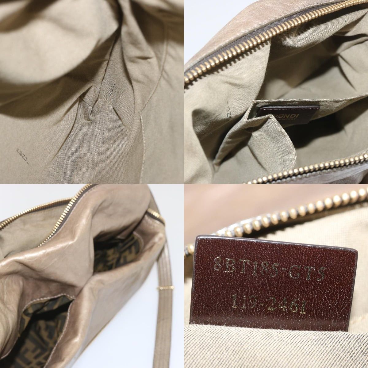 Fendi FENDI Shoulder Bag Leather Bronze Size ONE SIZE - 12 Thumbnail