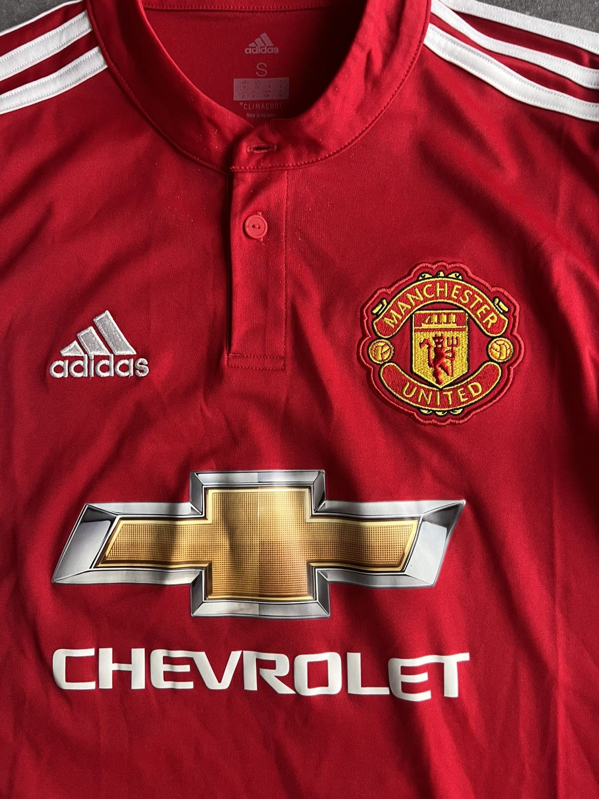 Adidas × Vintage Adidas Manchester United Lingard 14 Football Soccer FC y2k Size US S / EU 44-46 / 1 - 9 Thumbnail