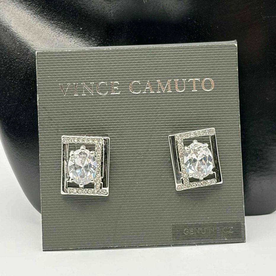 Vince Camuto Silver Crystal Vince Camuto Earrings Size ONE SIZE - 2 Thumbnail
