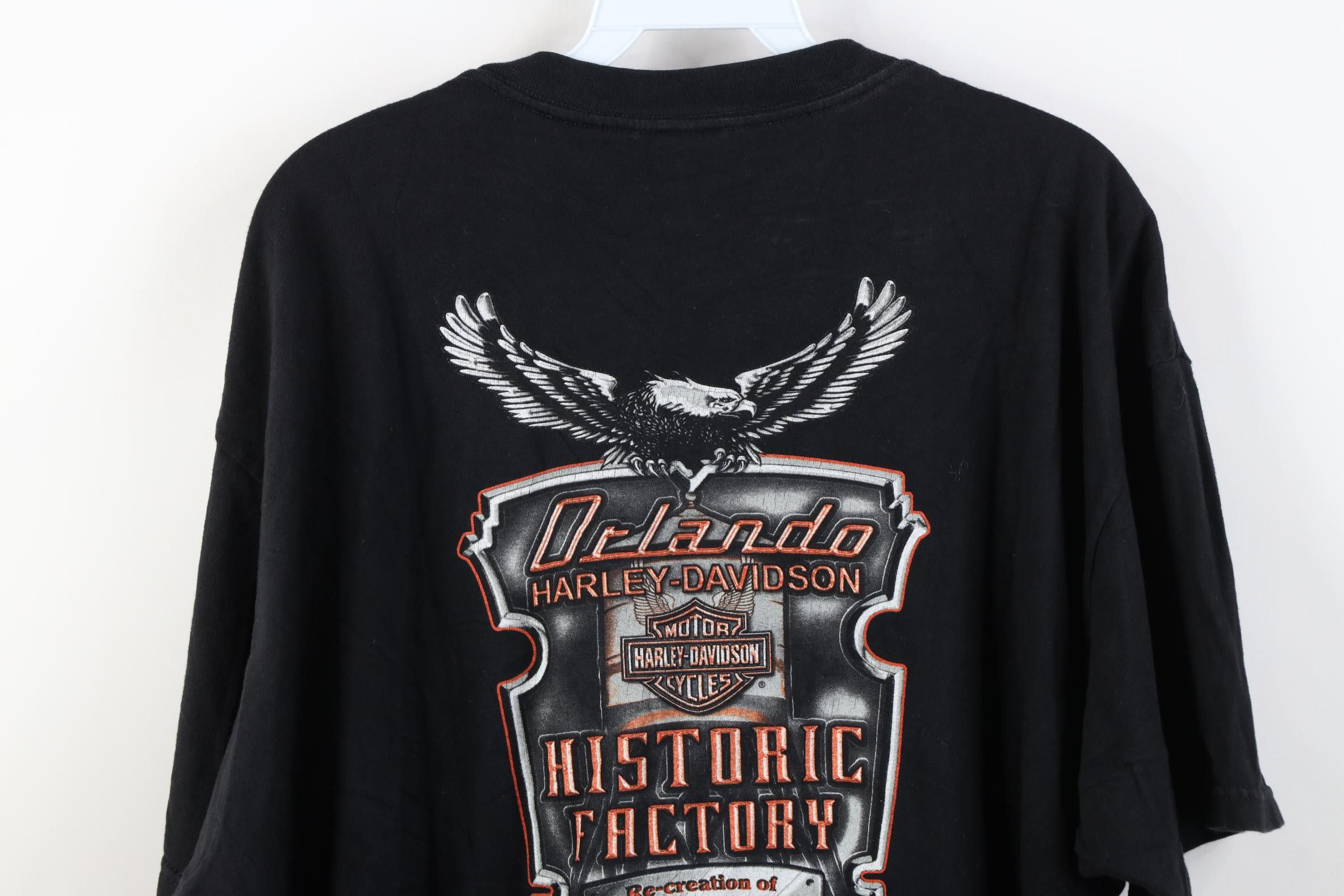 Harley Davidson Vintage Y2K 2003 Harley Davidson Chrome Plate T-Shirt USA Size US XXL / EU 58 / 5 - 14 Thumbnail