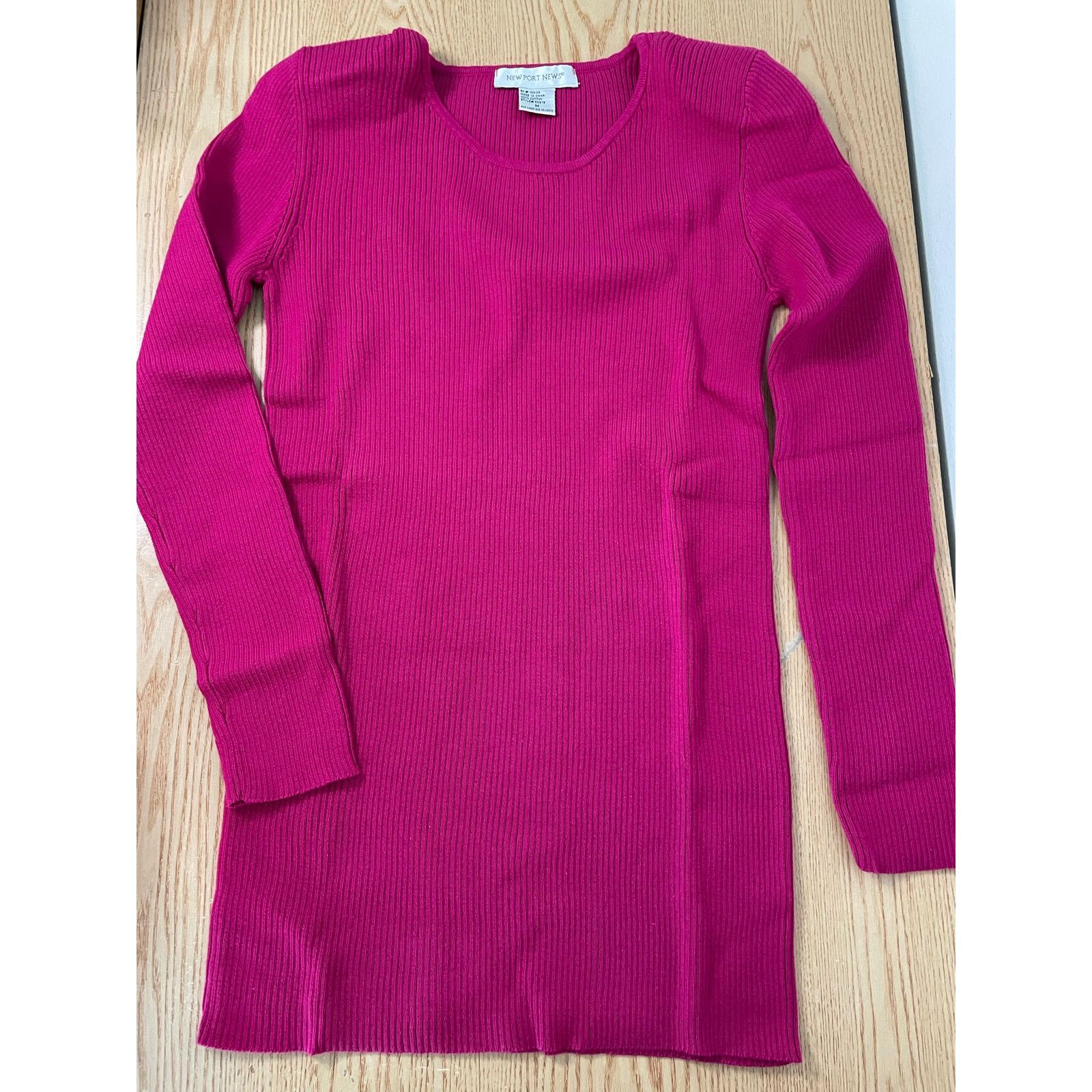 Other New Womens Vintage Newport News Ribbed Sweater Berry Medium Size M / US 6-8 / IT 42-44 - 1 Thumbnail