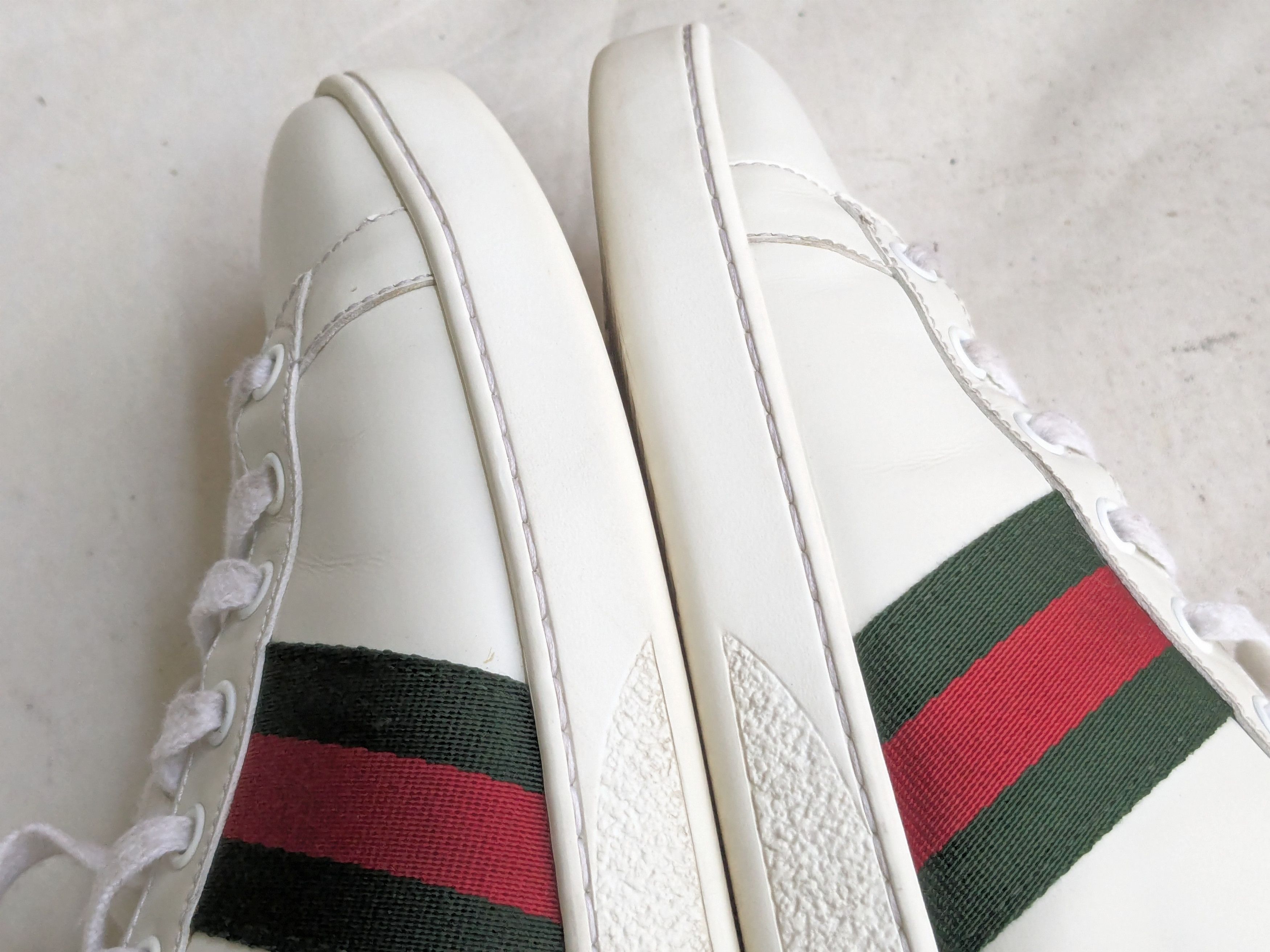 Gucci Gucci Ace Sneakers 7 White Leather Low 386750 Size US 7 / EU 40 - 13 Thumbnail