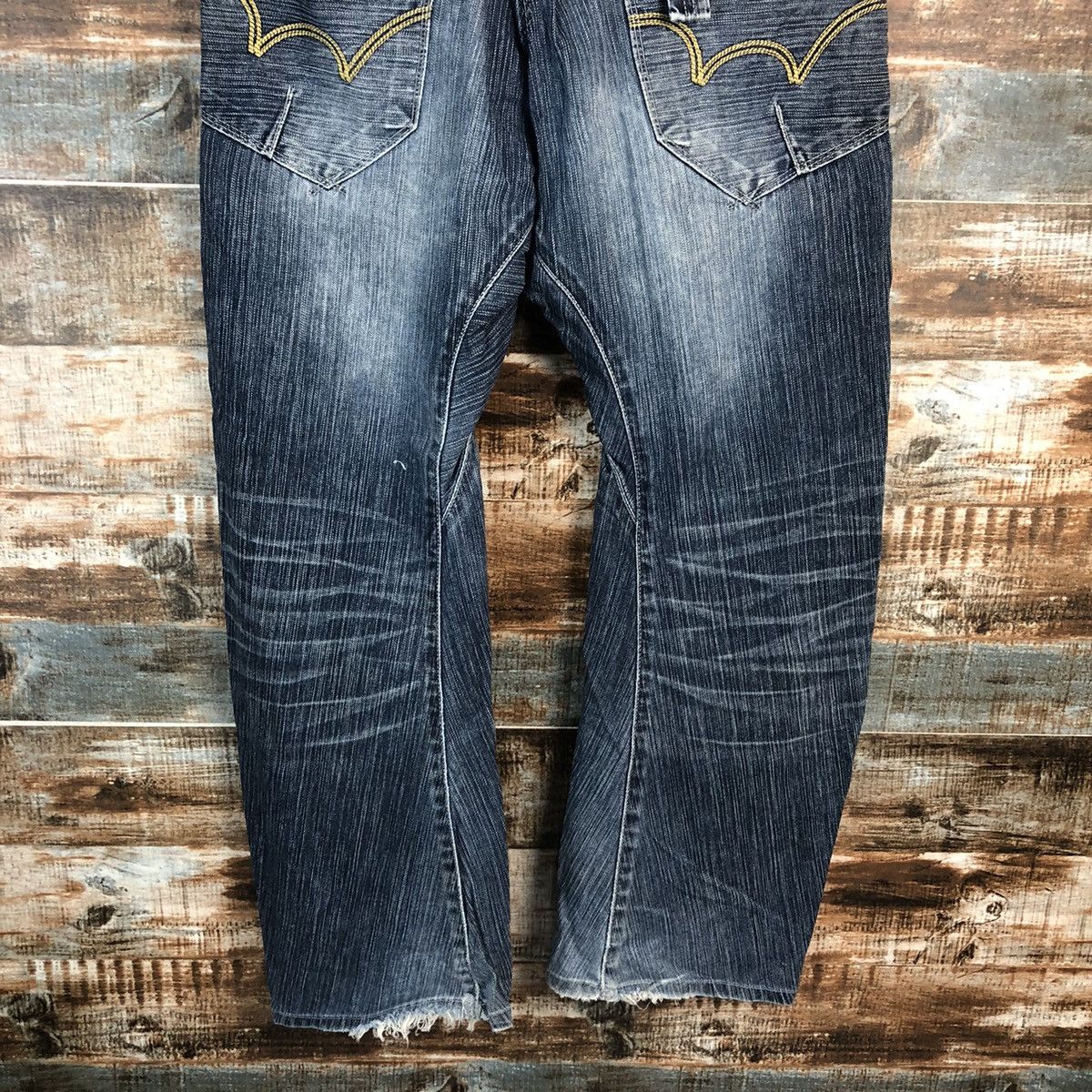 Edwin DLL Edwin Blue Distressed Denim Pants #C130 Size US 32 / EU 48 - 15 Thumbnail