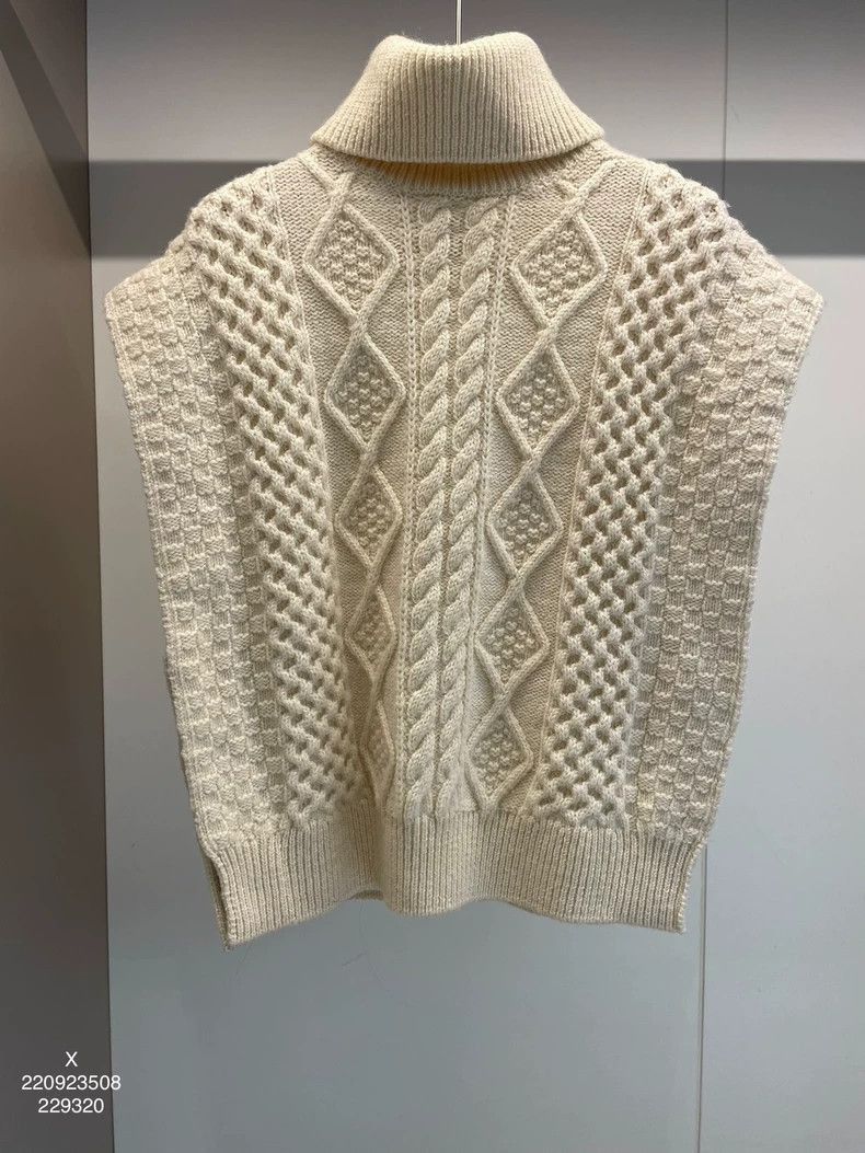 Saint Laurent Paris Saint Laurent Paris Half high neck sleeveless sweater-2506 Size US M / EU 48-50 / 2 - 1 Thumbnail