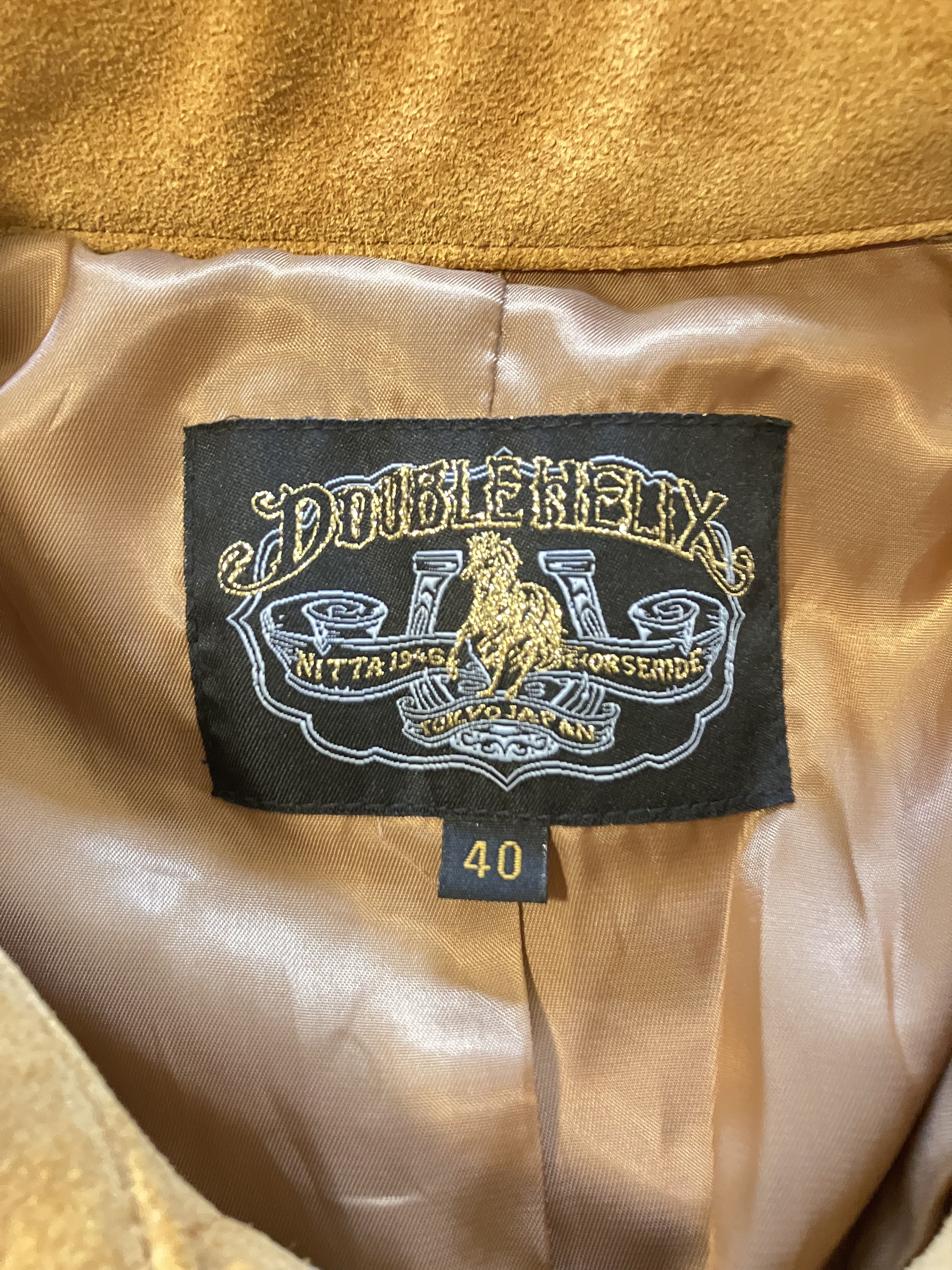 DOUBLE HELIX The Boxer Suede Horsehide Jacket sz 40 Size US M / EU 48-50 / 2 - 3 Thumbnail