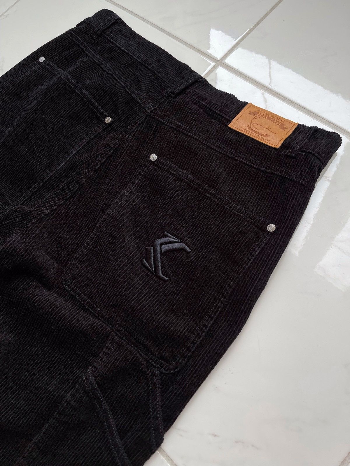 Karl Kani × Vintage Vintage Y2K Karl Kani Cargo Velvet Pants Size US 34 / EU 50 - 3 Thumbnail