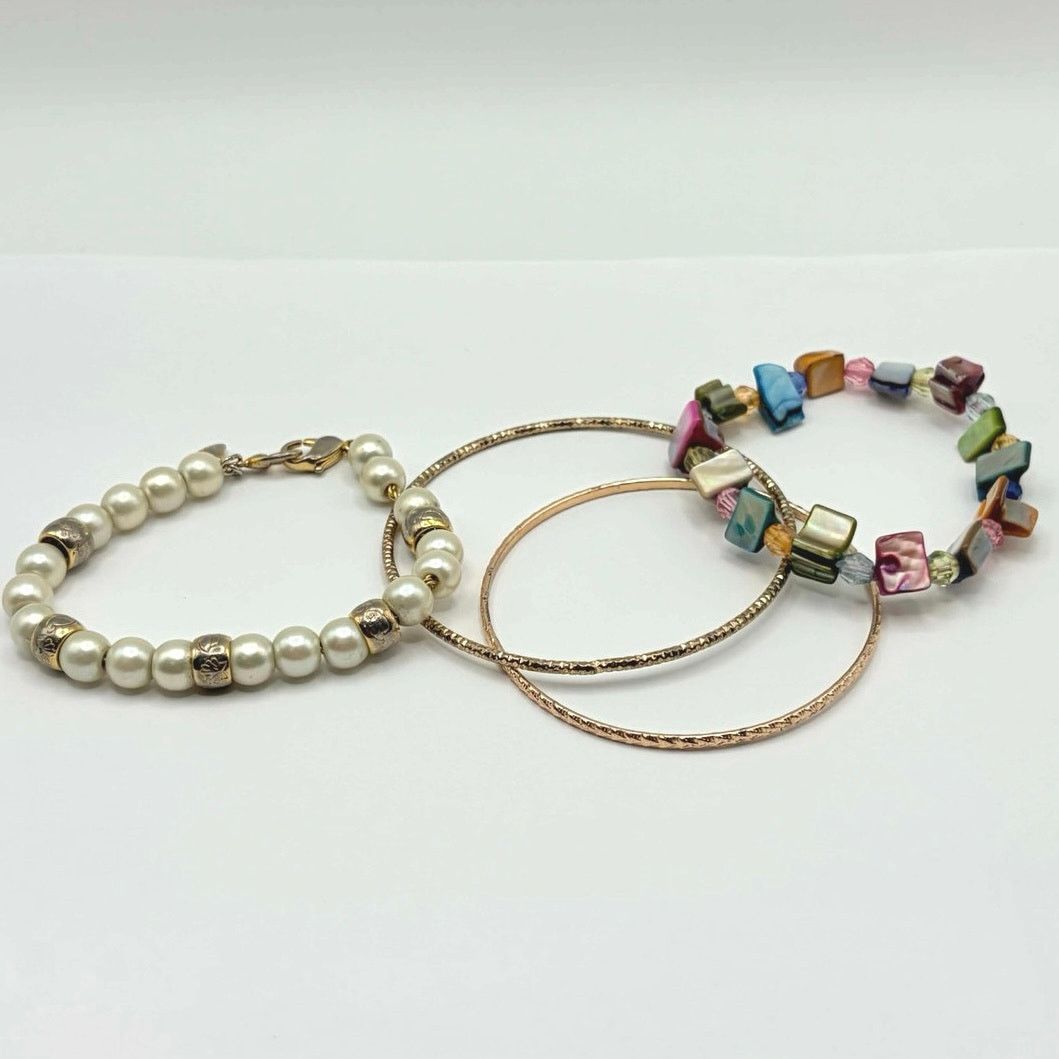 Other Pink & Cream Pearl Bracelet Bundle Size ONE SIZE - 3 Thumbnail