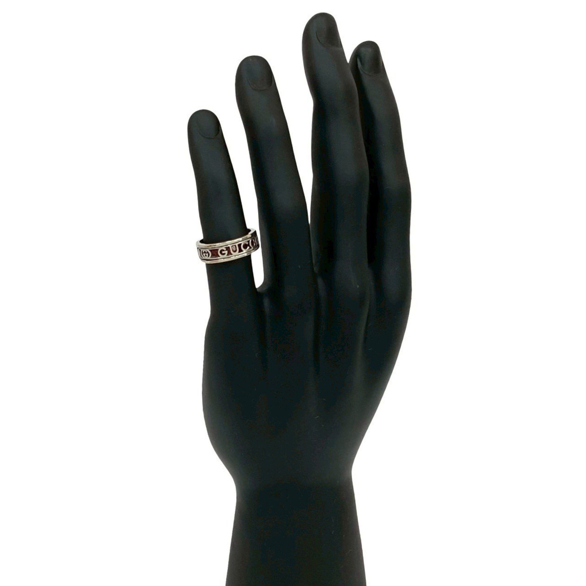 Gucci Gucci Logo Silver 925 Ring, Size 12, for Men and Women, 92267 Size ONE SIZE - 1 Thumbnail