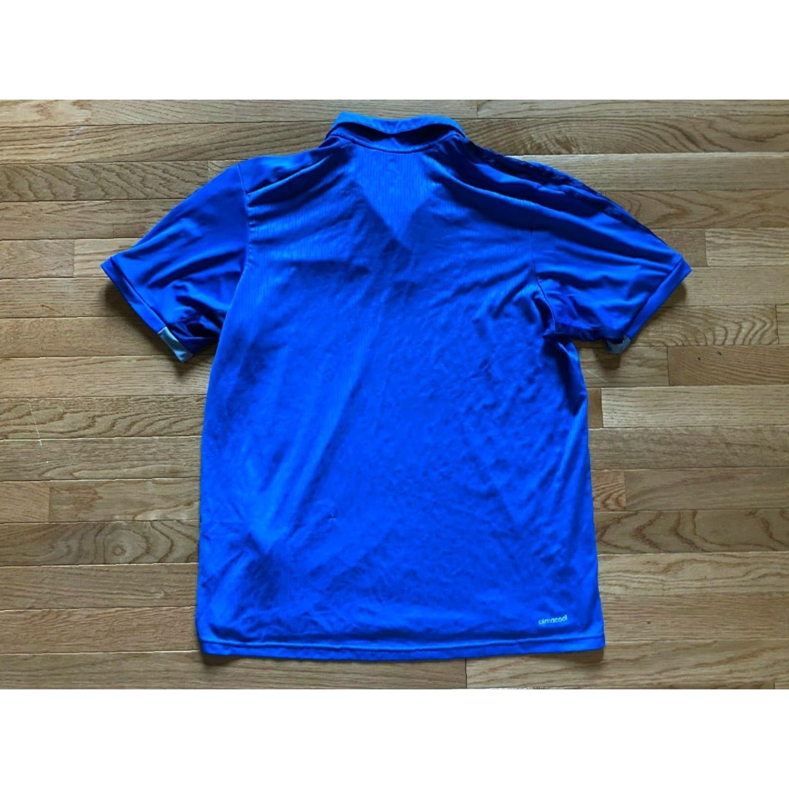 Adidas Adidas Blue Alba Berlin Germany Basketball Polo Shirt Jersey Mens Size L Size US L / EU 52-54 / 3 - 2 Thumbnail