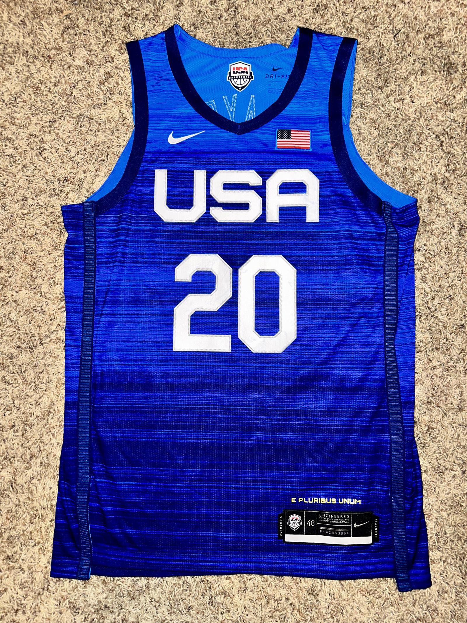 Nike Team USA 2020 Authentic Vaporknit Bktbll Jersey Sample