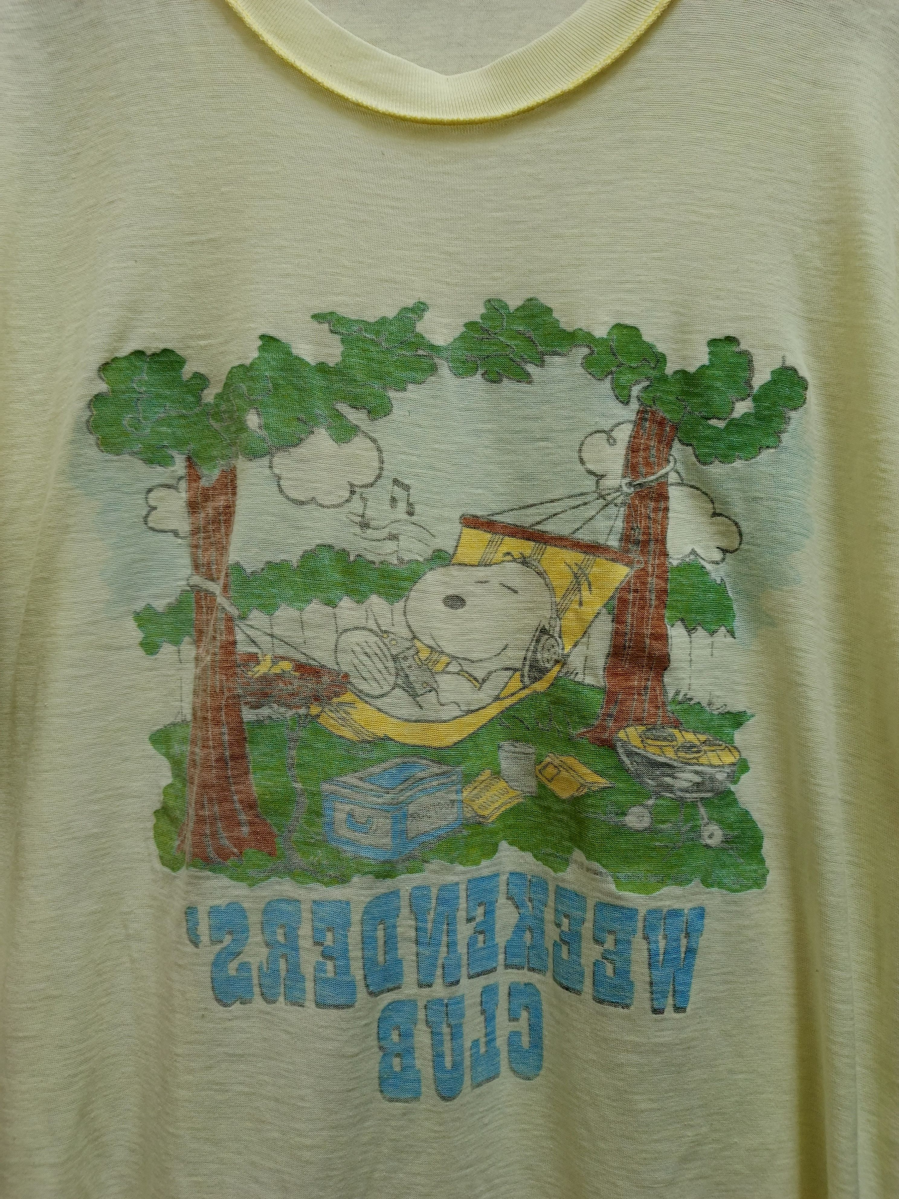 Vintage VINTAGE SNOOPY SHIRT 80s PEANUTS Size US L / EU 52-54 / 3 - 4 Thumbnail