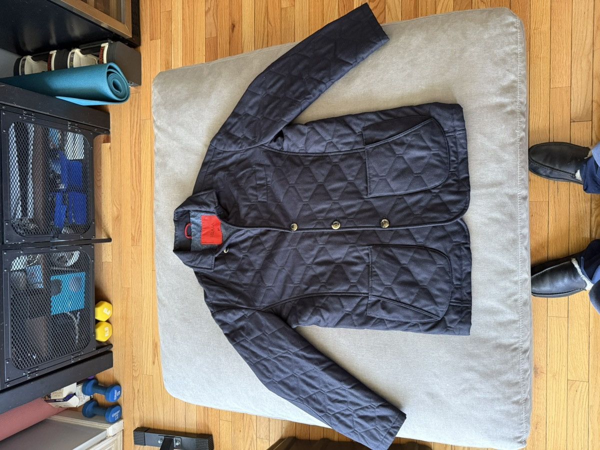 Isaia ISAIA Napoli Quilted Cashmere Shirt Jacket – 100% Cashmere Size US L / EU 52-54 / 3 - 1 Thumbnail