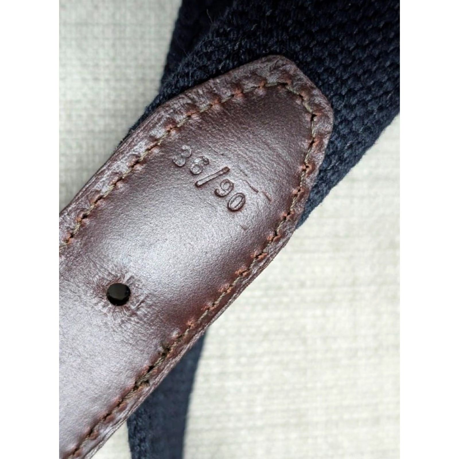 Vintage VINTAGE USA made YRI JEFF RUBY golf belt webbed canvas 36 leather blue belt Mens Size 36 - 7 Thumbnail