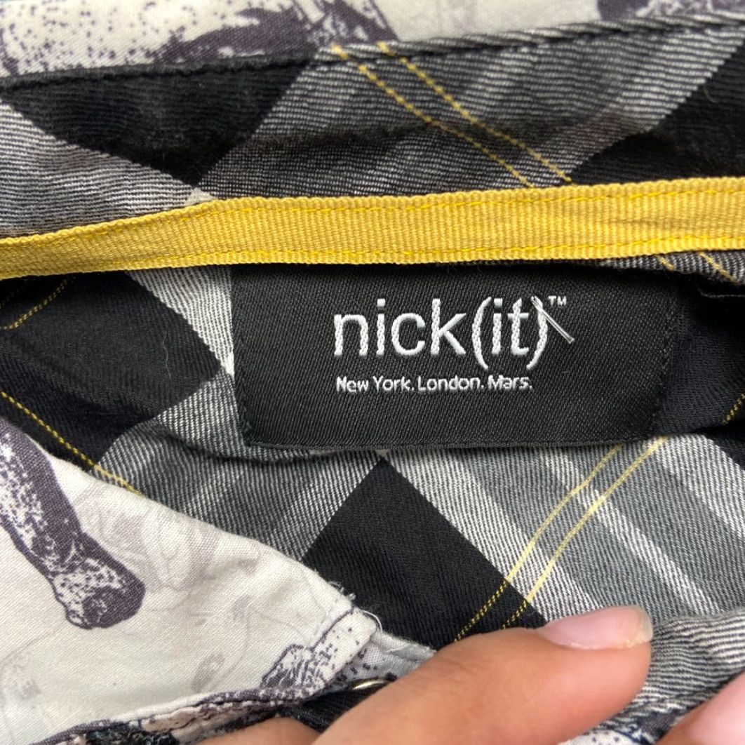Gloverall Nick(it) Shirt Mens L Multicolor Cotton Bulldog Print Outdoor Button Up Shirt Size US L / EU 52-54 / 3 - 5 Thumbnail