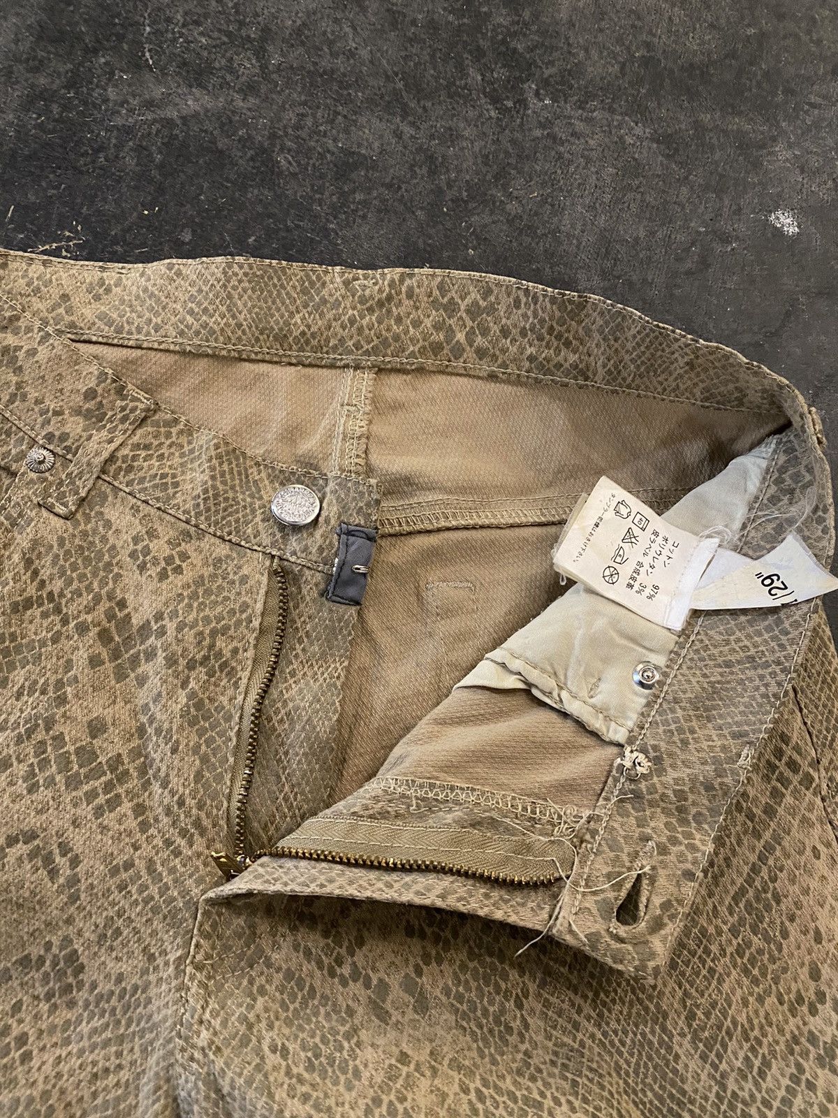 Hysteric Glamour × If Six Was Nine × Le Grande Bleu (L.G.B.) Cimarron snakeskin ifsixwasnine punk style Jeans Size US 27 - 8 Thumbnail