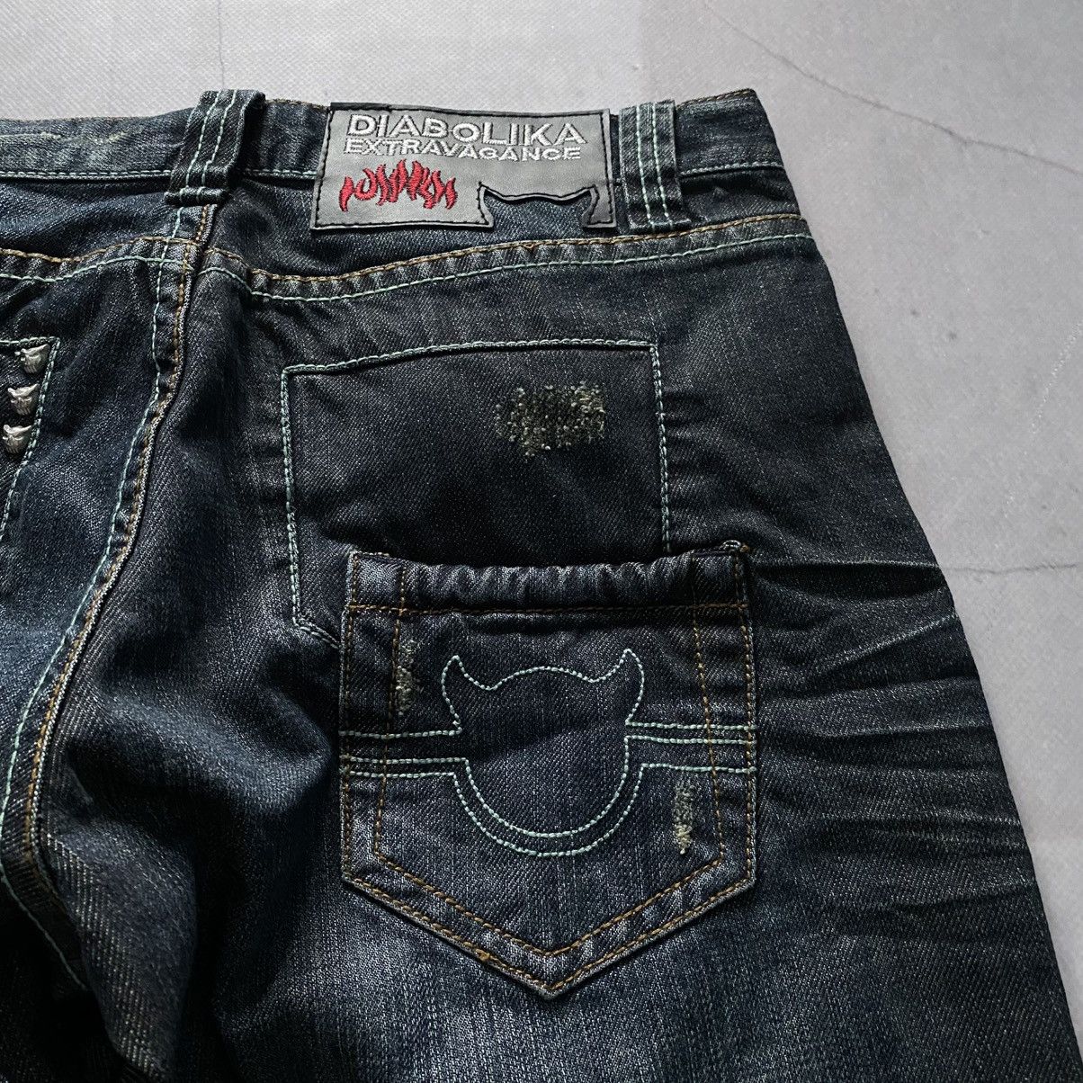 20471120 Distressed If Six Was Nine Style Punk Jeans LGB Y2K Size 30" / US 8 / IT 44 - 5 Thumbnail