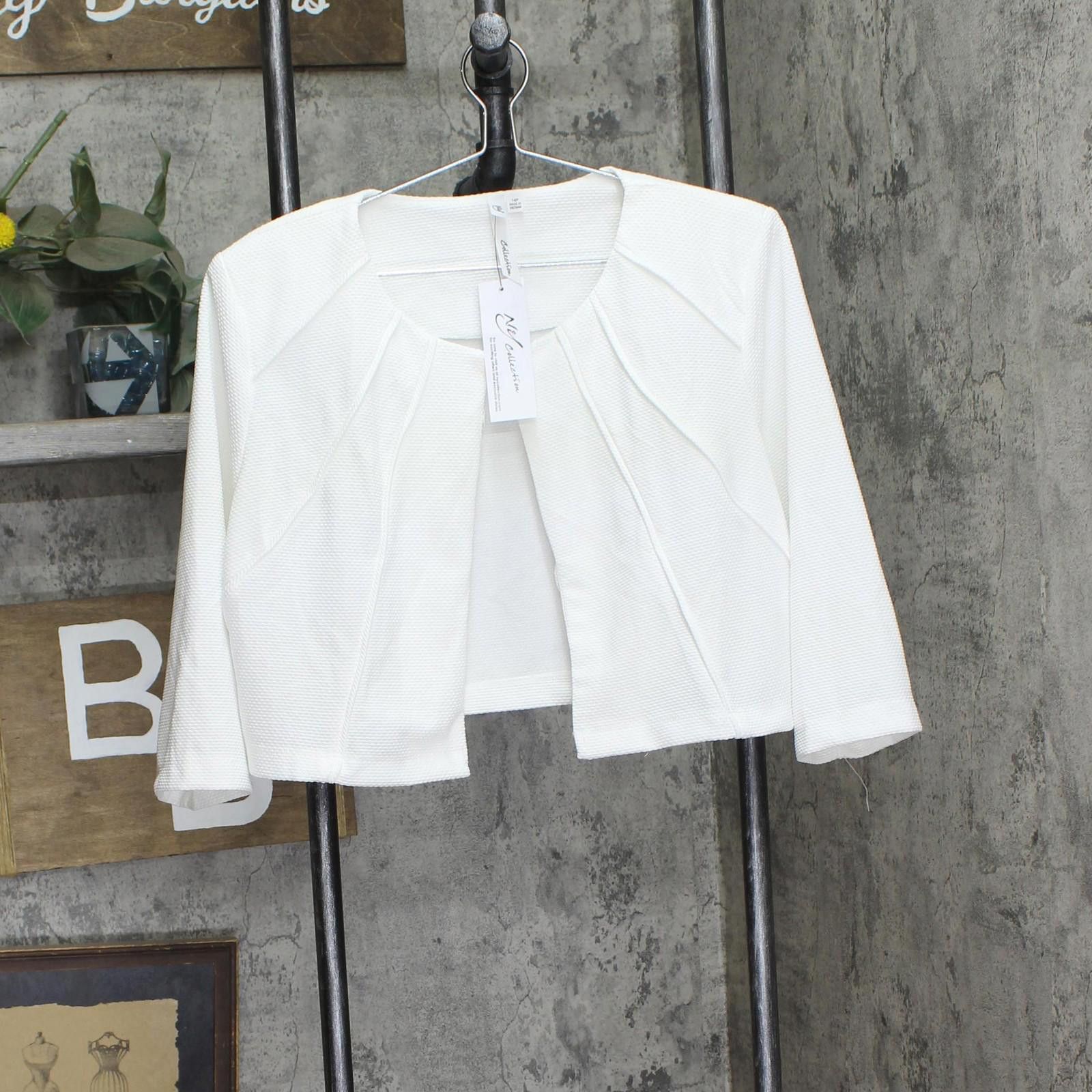 Other Nwt Ny Collection Jacket And Dress Set Pny9115 White 14p Size XL / US 12-14 / IT 48-50 - 2 Thumbnail