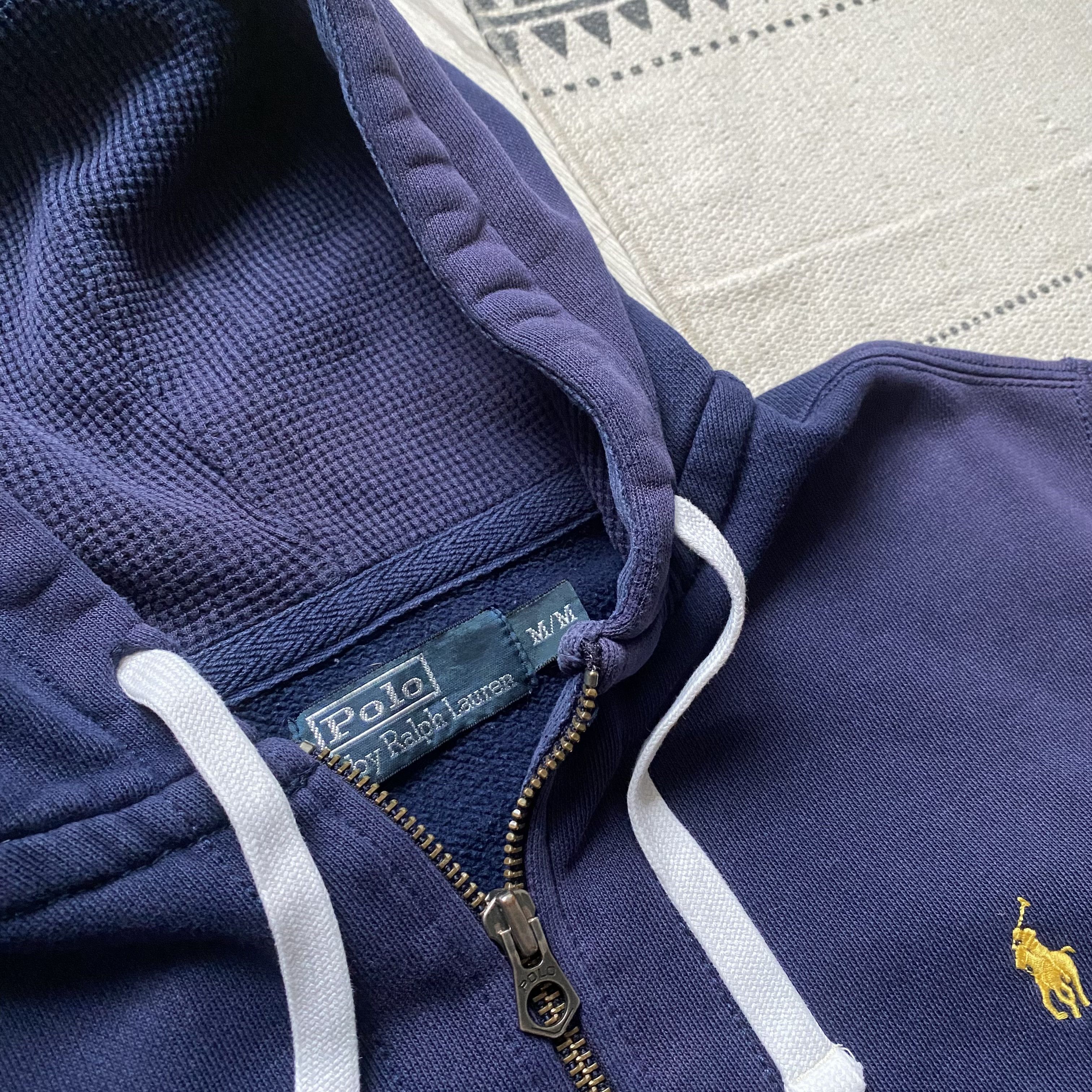 Polo Ralph Lauren 🐎 Thrashed Vintage 90s Polo Ralph Lauren zip Hoodie Y2K Size US M / EU 48-50 / 2 - 9 Thumbnail