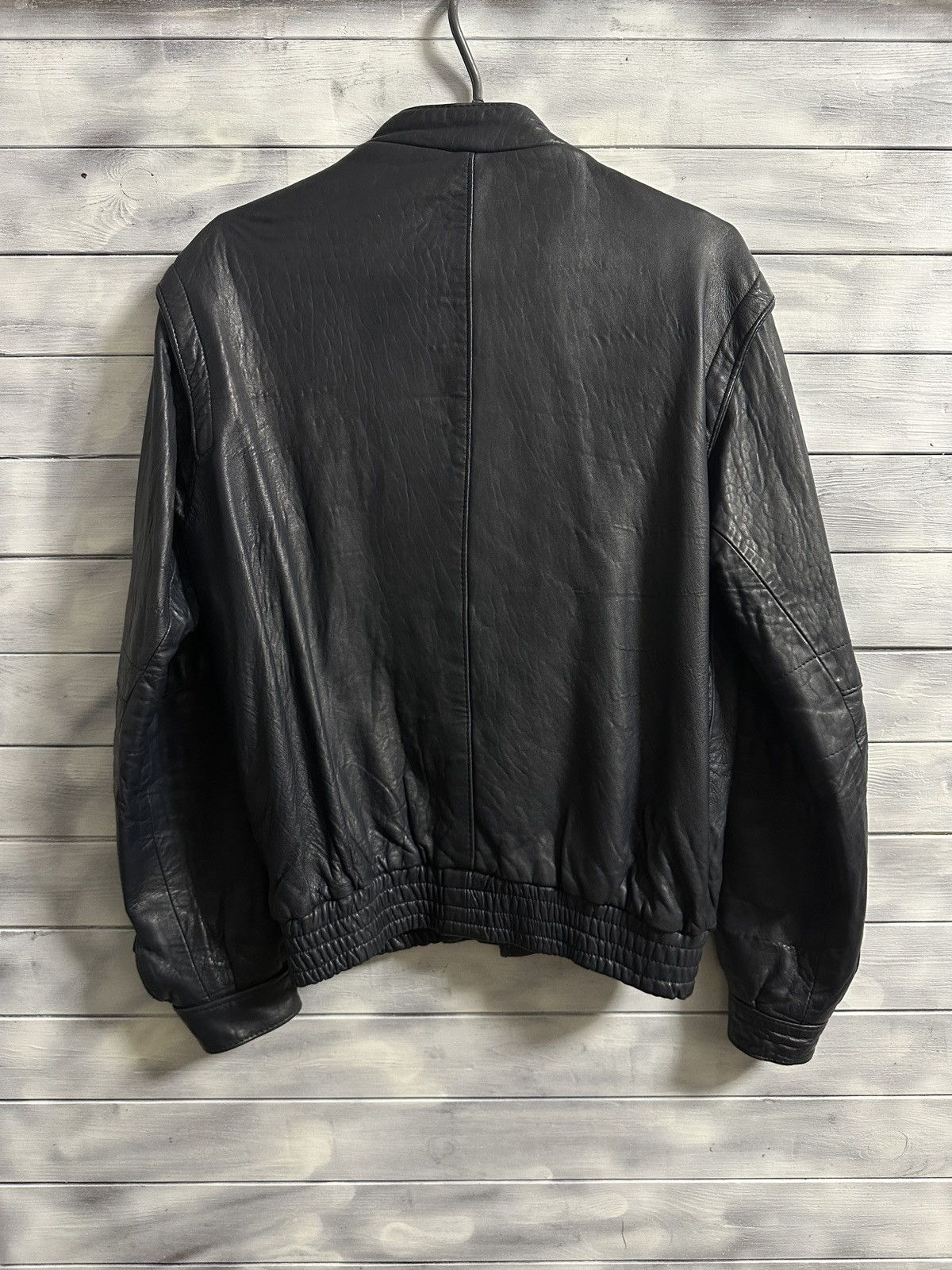 Japanese Brand Rare Vintage Leather Moto Racing Jacket Bomber. Size US M / EU 48-50 / 2 - 10 Thumbnail