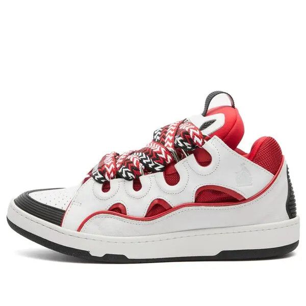 Lanvin oc11z0426 Curb Sneakers in White/Red Size US 10 / EU 43 - 1 Thumbnail