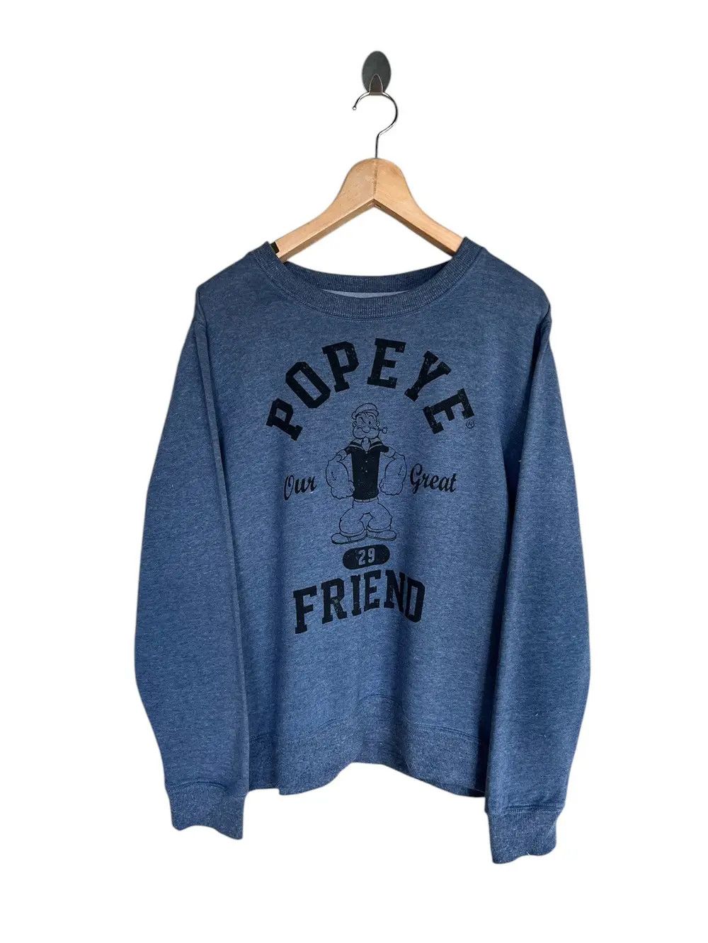 Cartoon Network Vintage Popeye Cartoon Sweatshirt Size US S / EU 44-46 / 1 - 1 Thumbnail