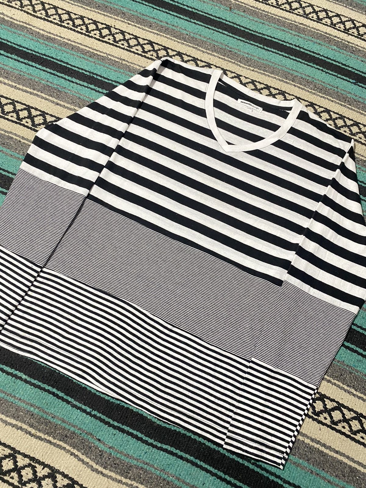 semanticdesign 2000s Semantic Design - Striped LSD Graphic Longsleeve Size US M / EU 48-50 / 2 - 4 Thumbnail