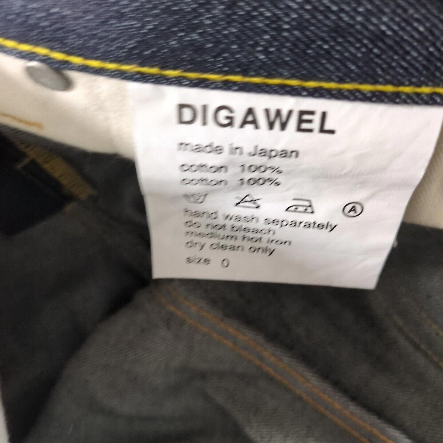 Designer DIGAWEL Denim Jeans 28x28 Size 0 Made in Japan Dark Wash Size US 28 / EU 44 - 8 Thumbnail