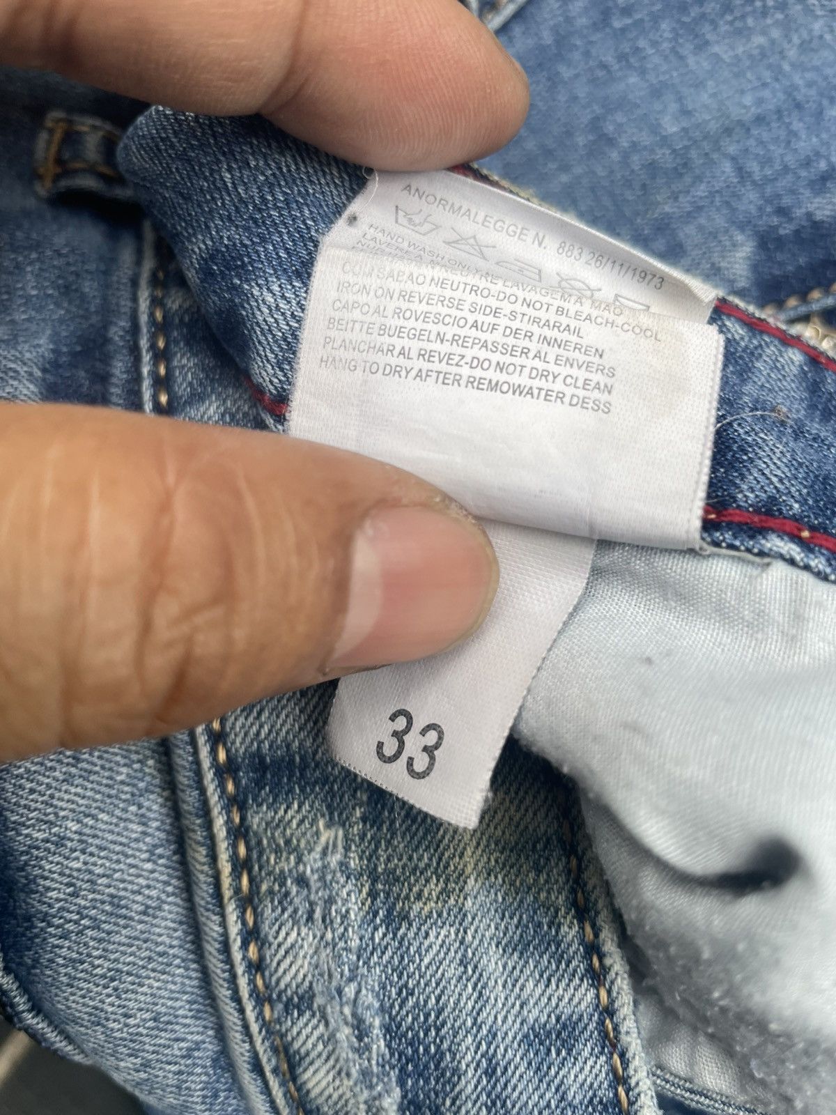 Philipp Plein Philipp Plein Faded Distressed Jeans Size US 33 - 20 Thumbnail