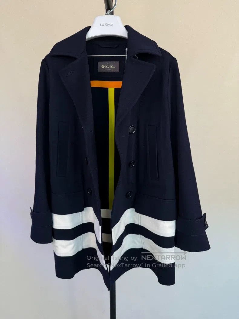 Loro Piana Loro Piana Navy wool coat Size S / US 4 / IT 40 - 5 Thumbnail