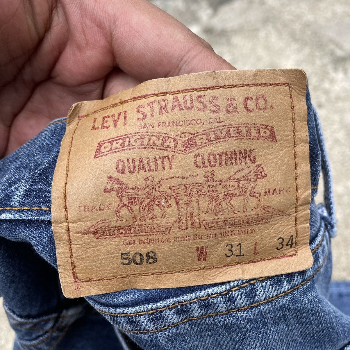 Levi's × Vintage 🔥Rare🔥Levis 508 Stone Washed Distress Denim Regular Jeans Size US 30 / EU 46 - 9 Thumbnail