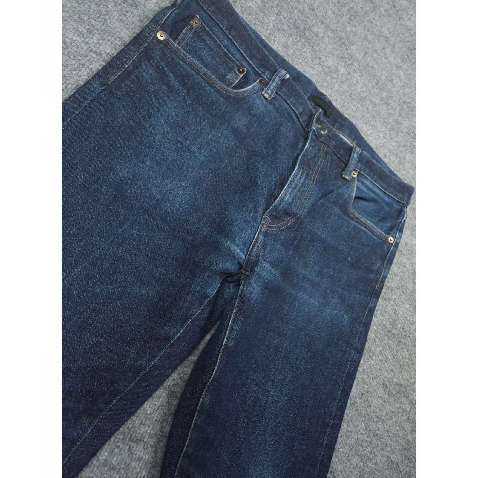 Uniqlo Uniqlo Jeans Mens 36x34 Blue Slim Straight Selvedge Stretch Kaihara Denim Pants Shirt? Size US 36 / EU 52 - 3 Thumbnail