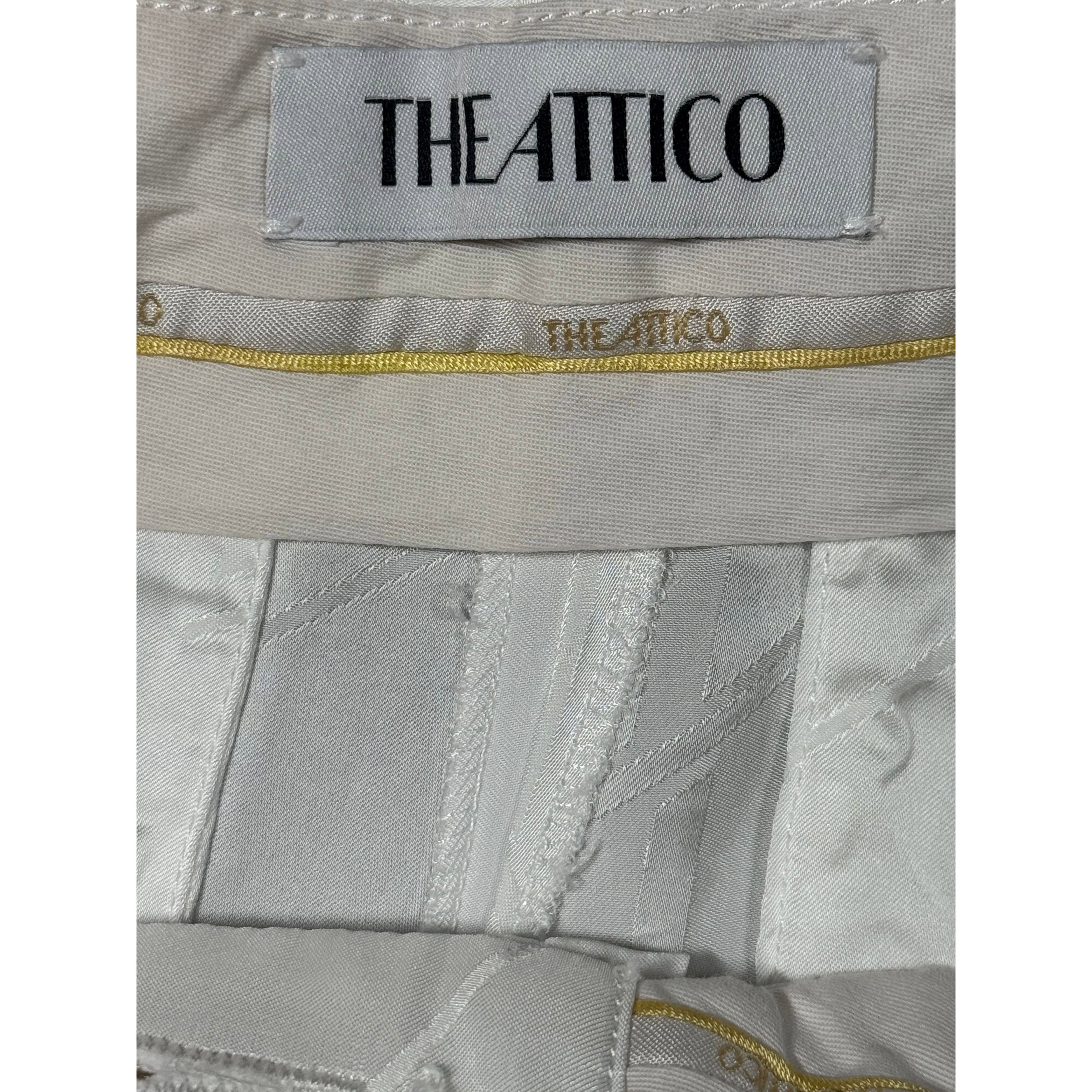 The Attico The Attico FW22 Jagger Monogram Jacquard Trousers Size 27" / US 4 / IT 40 - 4 Thumbnail