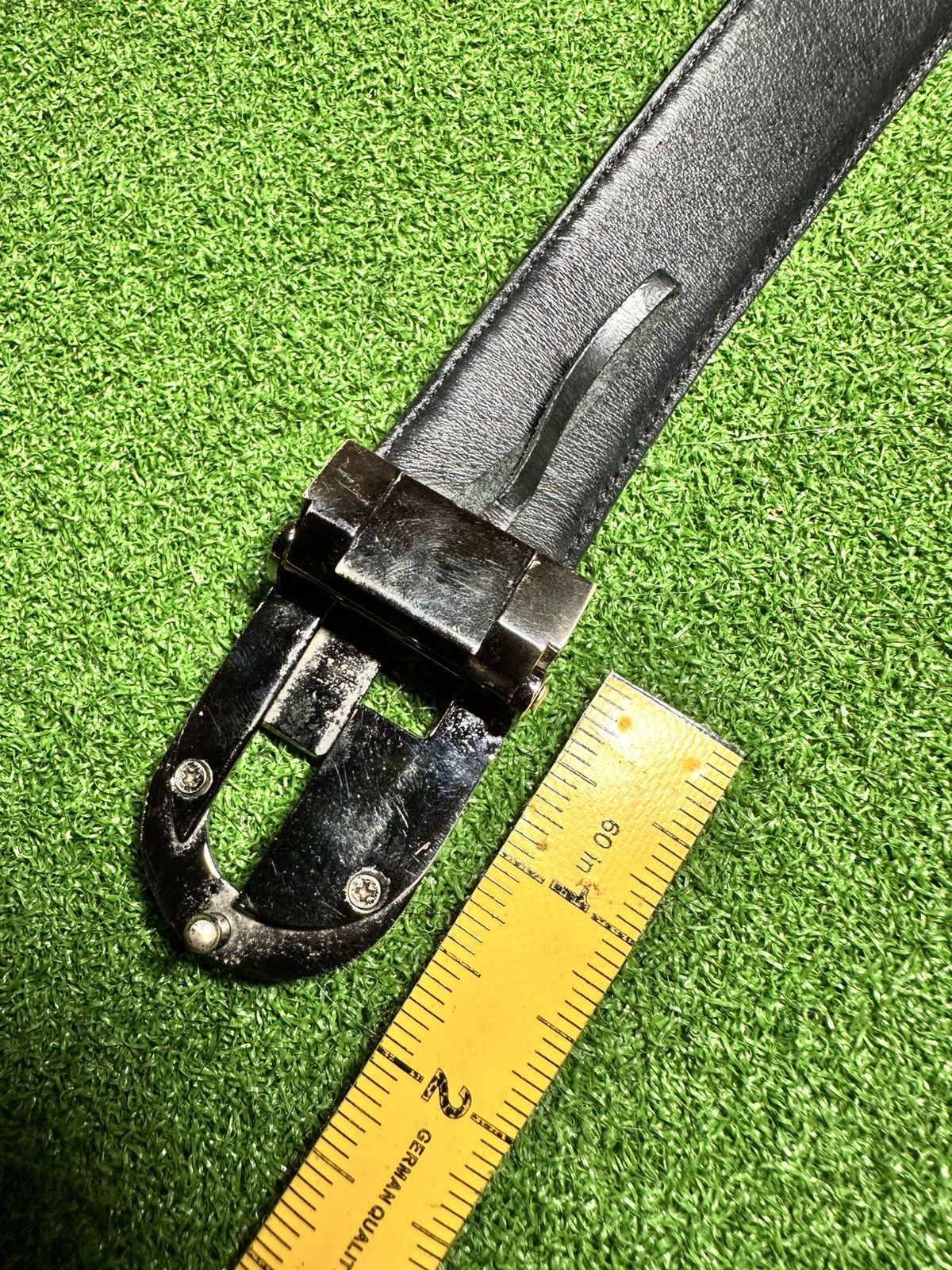 Gucci Vintage Gucci GG leather belt Size 32 - 3 Thumbnail