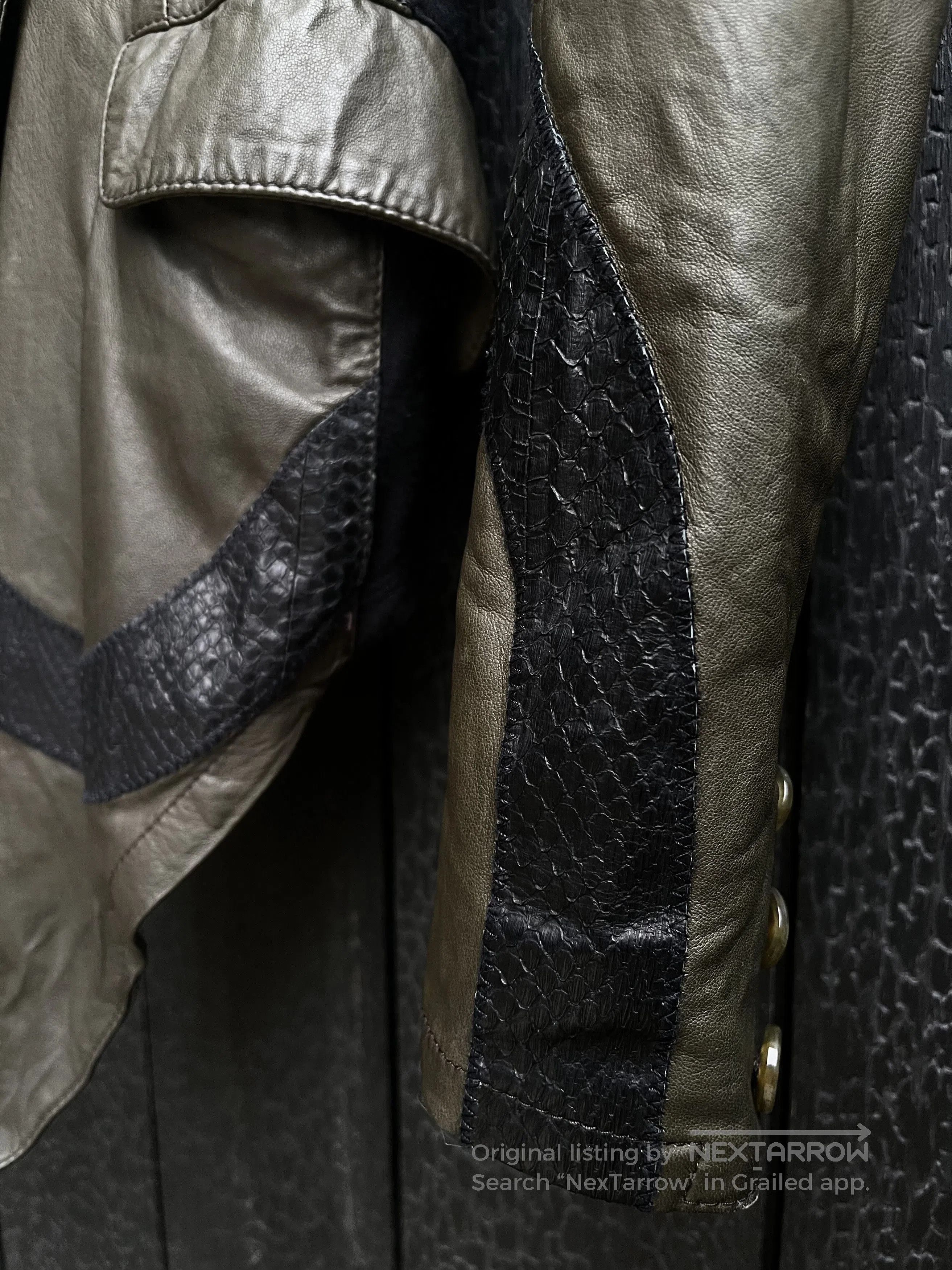 Share Spirit Homme snake skin leather jacket. Size US M / EU 48-50 / 2 - 6 Thumbnail