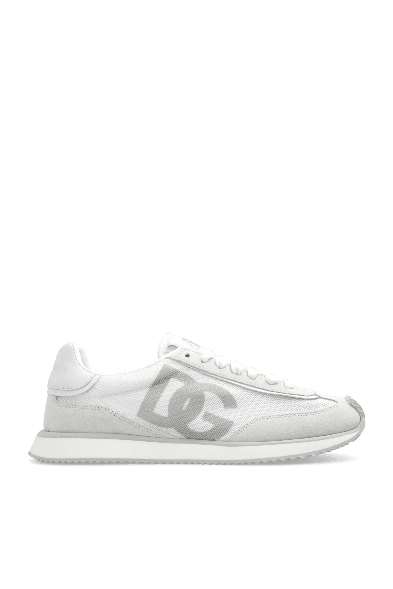 o1s22i1n0225 Leather Low-Top Sneakers in White/Light Grey