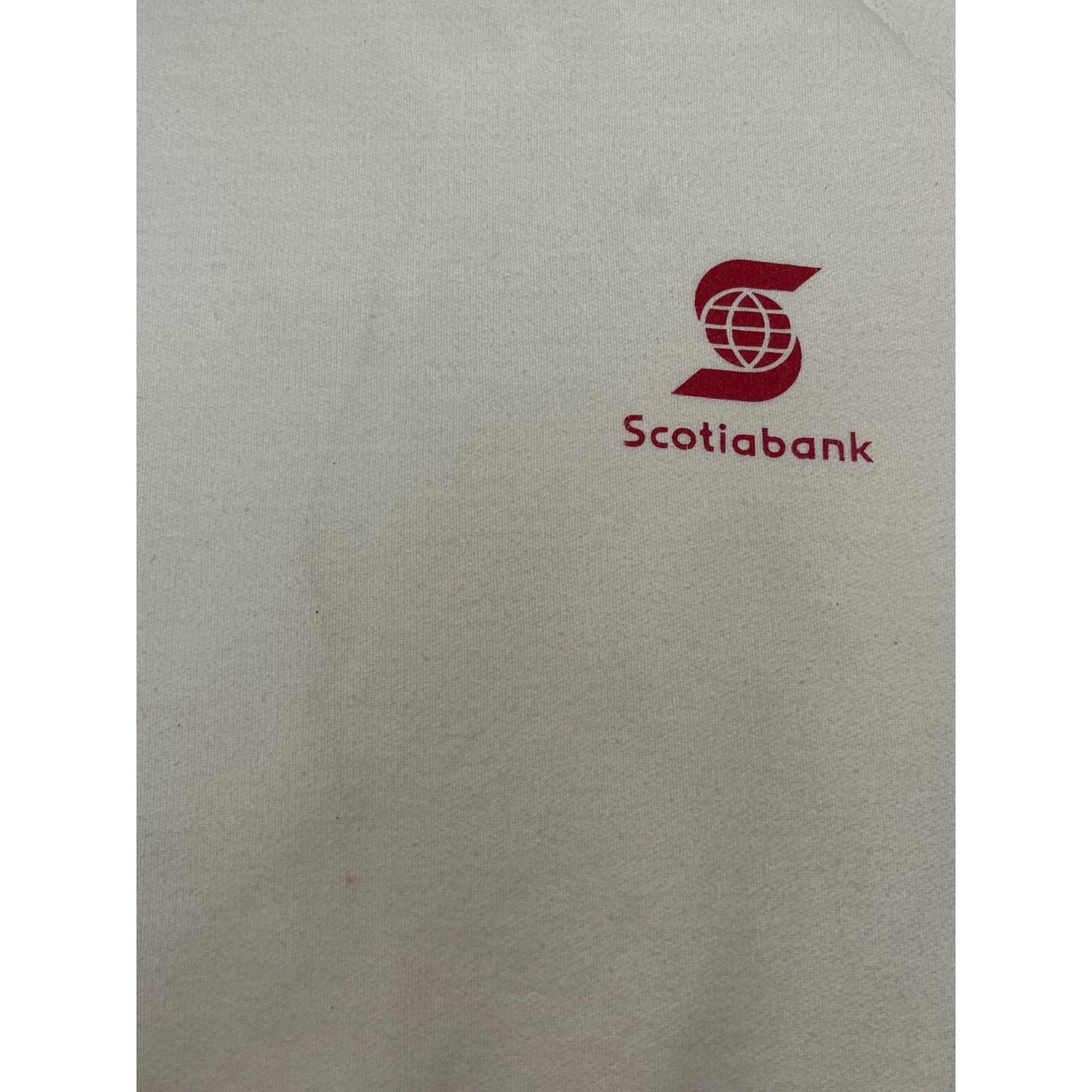 Vintage Vintage Scotiabank White Crewneck Size US L / EU 52-54 / 3 - 4 Thumbnail